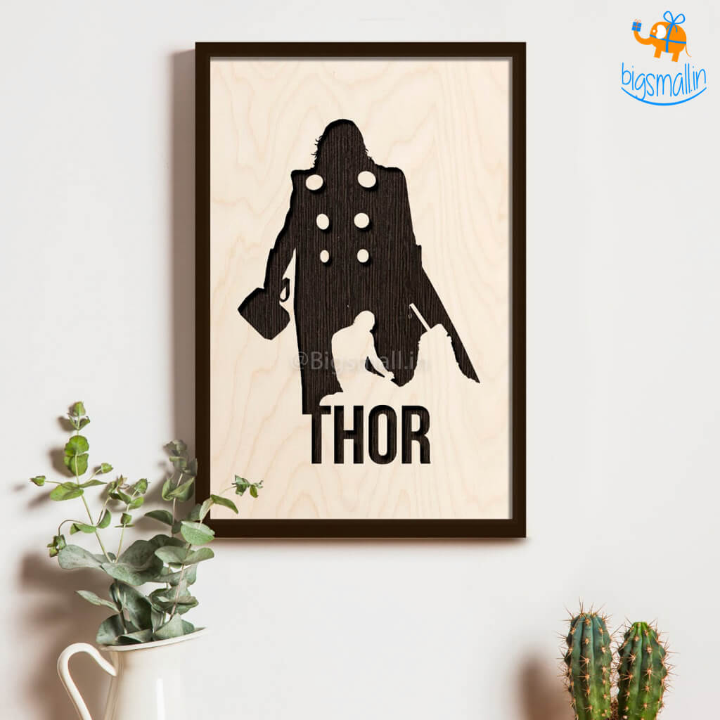 Bigsmall_cc Thor Engraved Wooden Frame