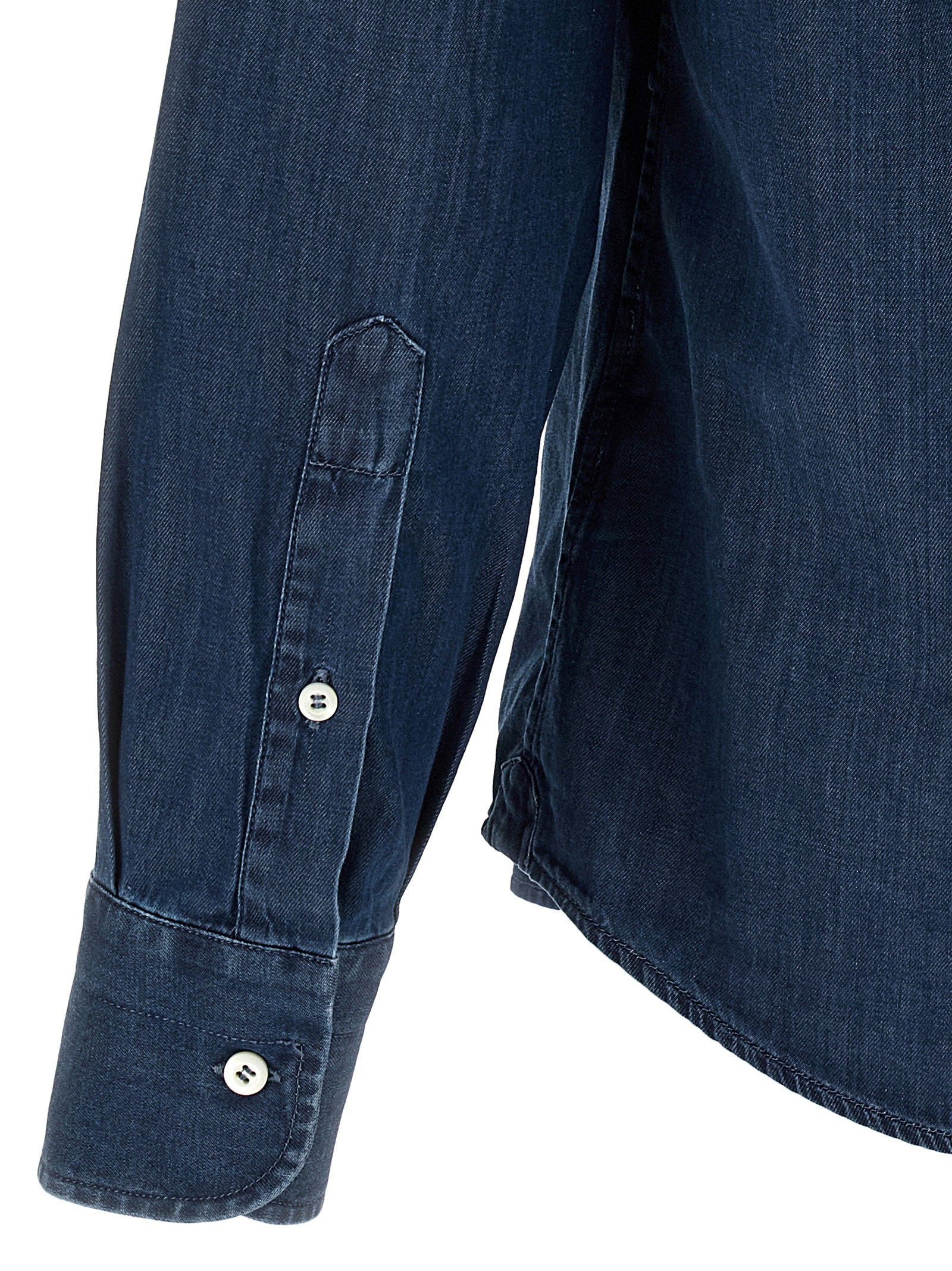 Brunello Cucinelli Lightweight Denim Shirt – 100% cotton - view 4