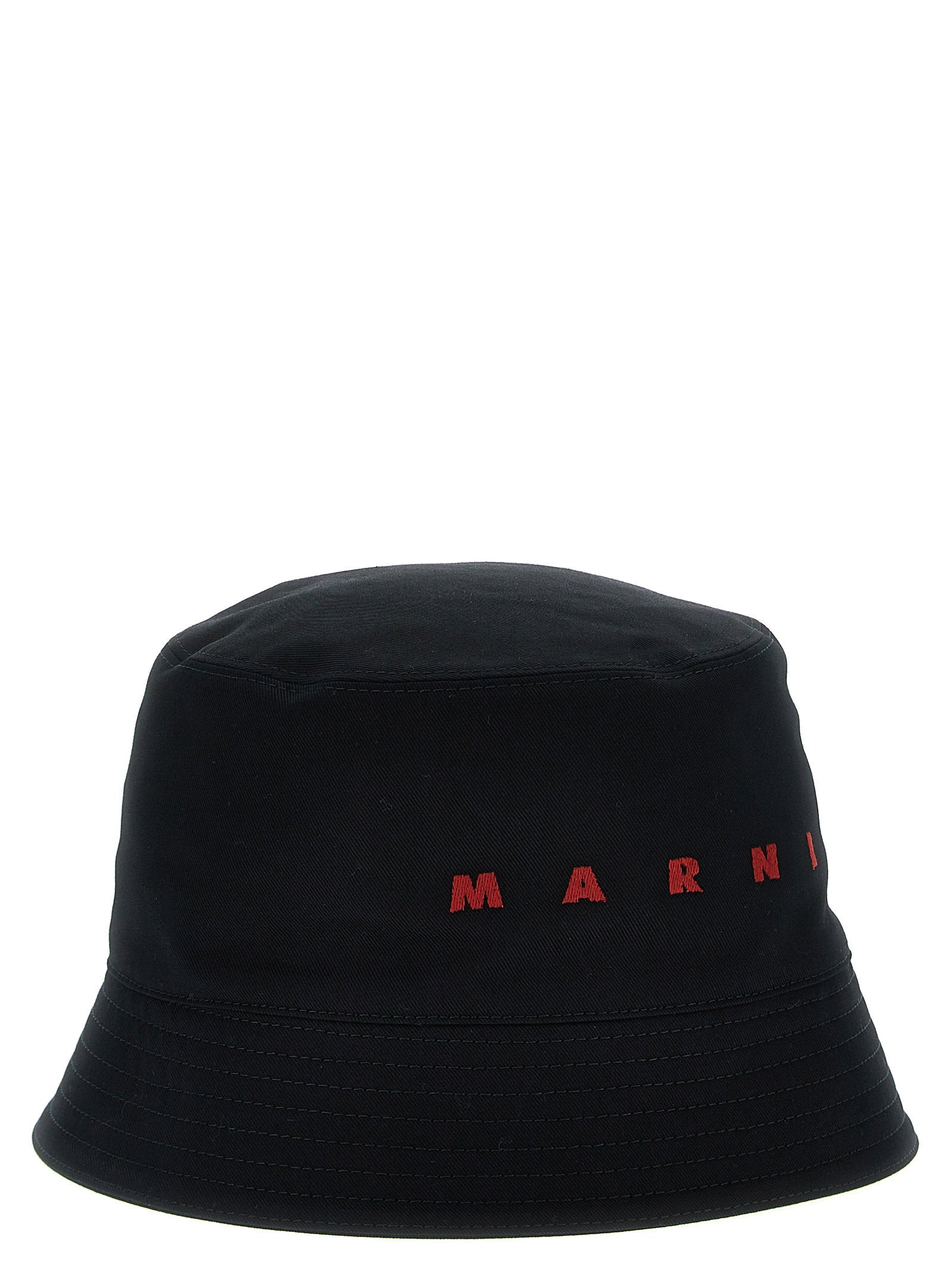 Marni Logo Embroidery Bucket Hat – 100% cotton - view 2