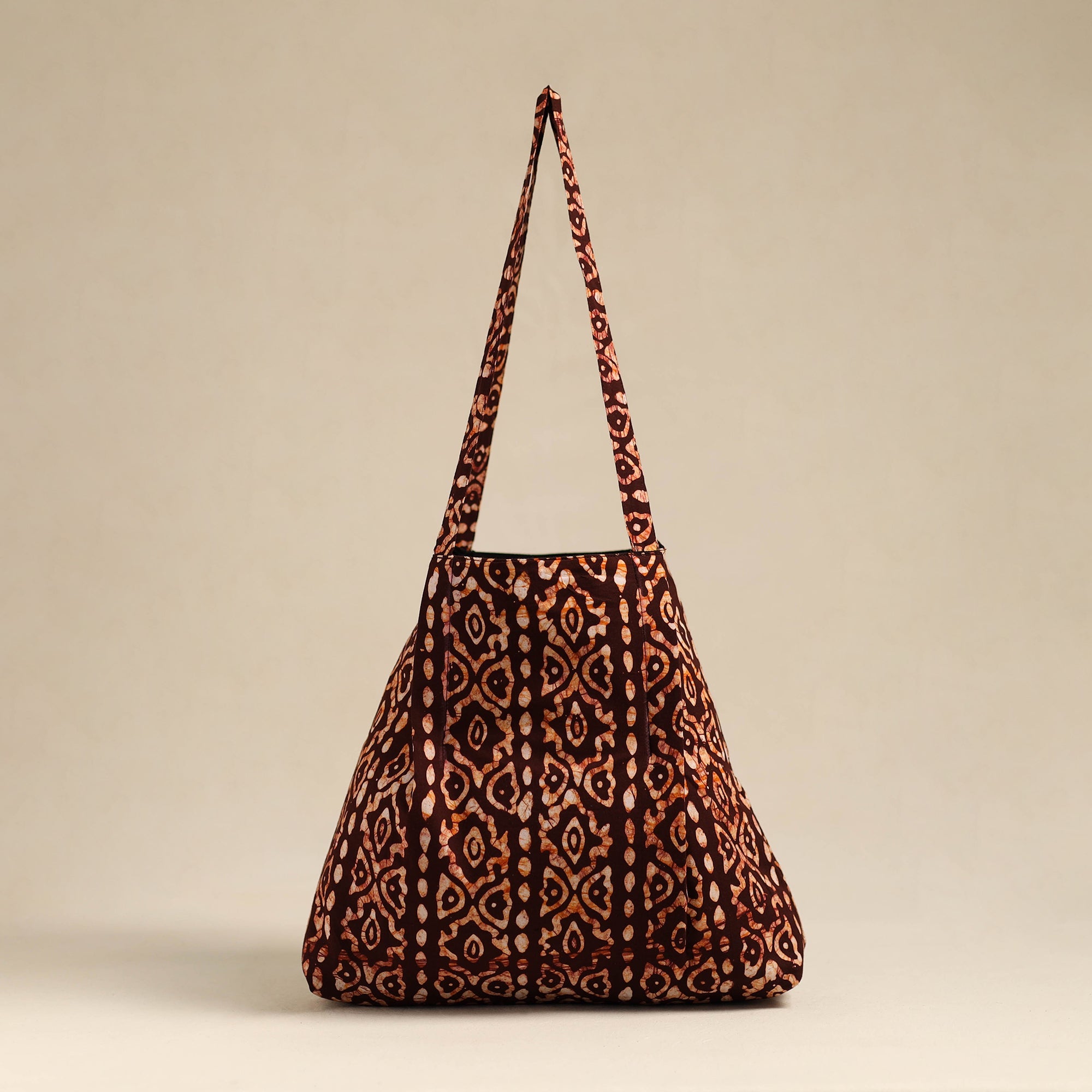 NOORI BAZAR Brown - Handcrafted Cotton Jhola Bag 14