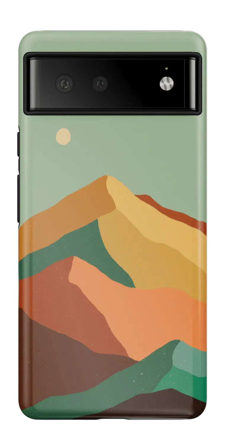 Casetry Endless Peaks | Colorblock Mountain Google Pixel Case