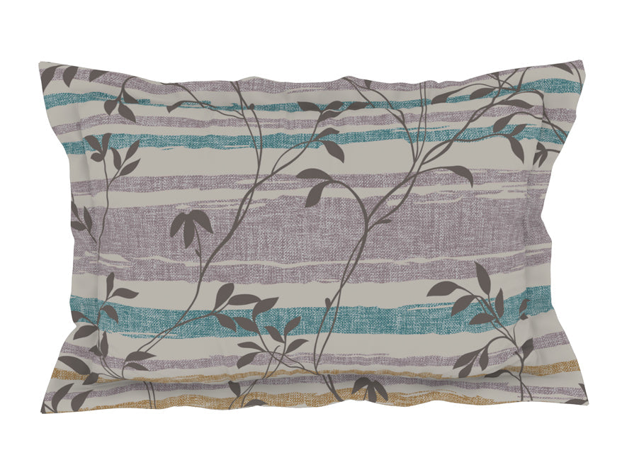 Spaces India Solid Teal/Brintwhte - Teal 100% Cotton King Size Bedsheet - Gypsy By Spaces - view 5