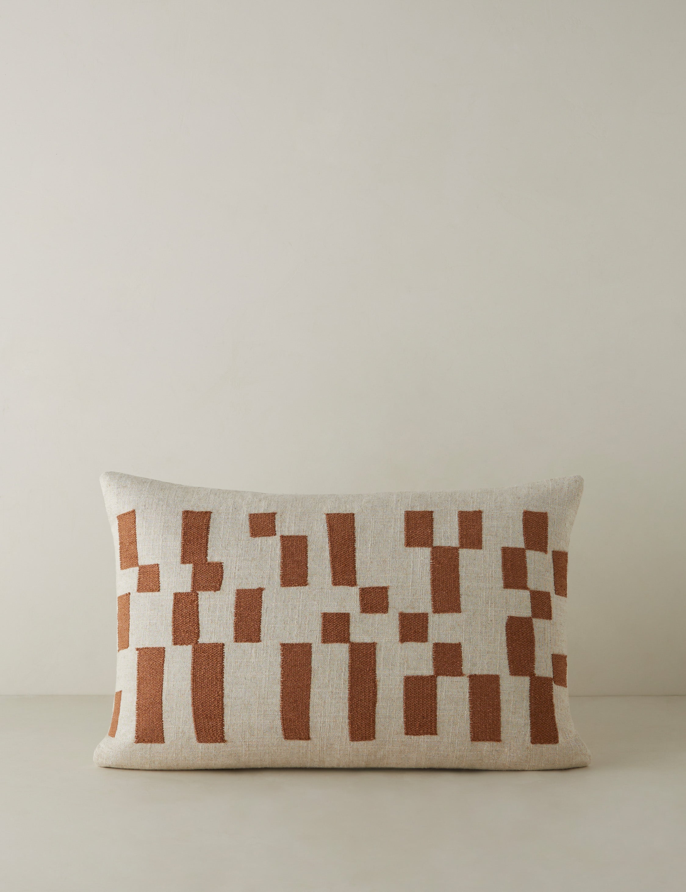 Lulu and Georgia Mosaic Embroidered Pillow by Élan Byrd
