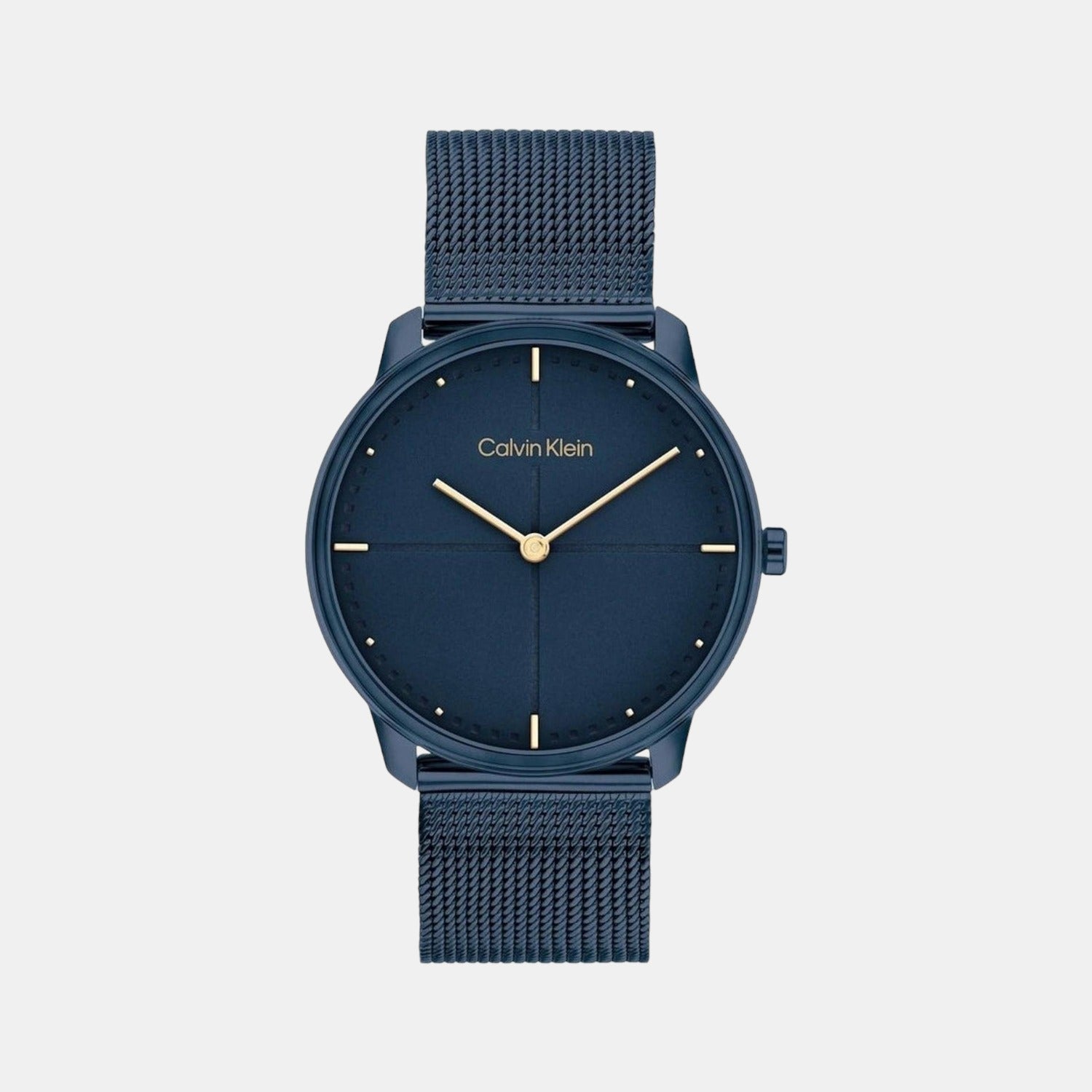 Calvin Klein Ck Iconic Unisex Quartz Blue Dial Analog Stainless Steel Watch 25200160
