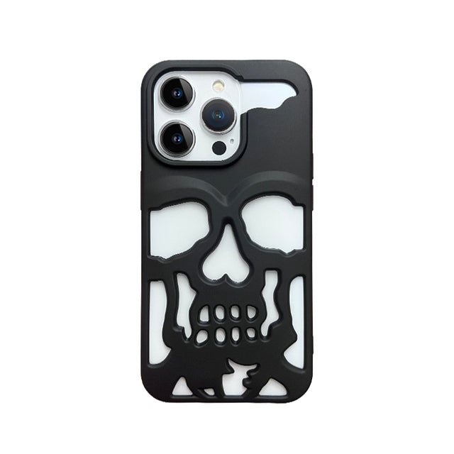 Apple iPhone 14 Series Hollow Skull Design Case