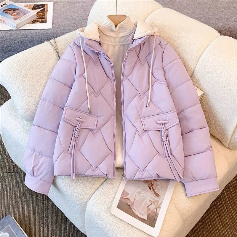 Alamode By Akanksha Brett Warm Parka Jacket – Lilac - view 2