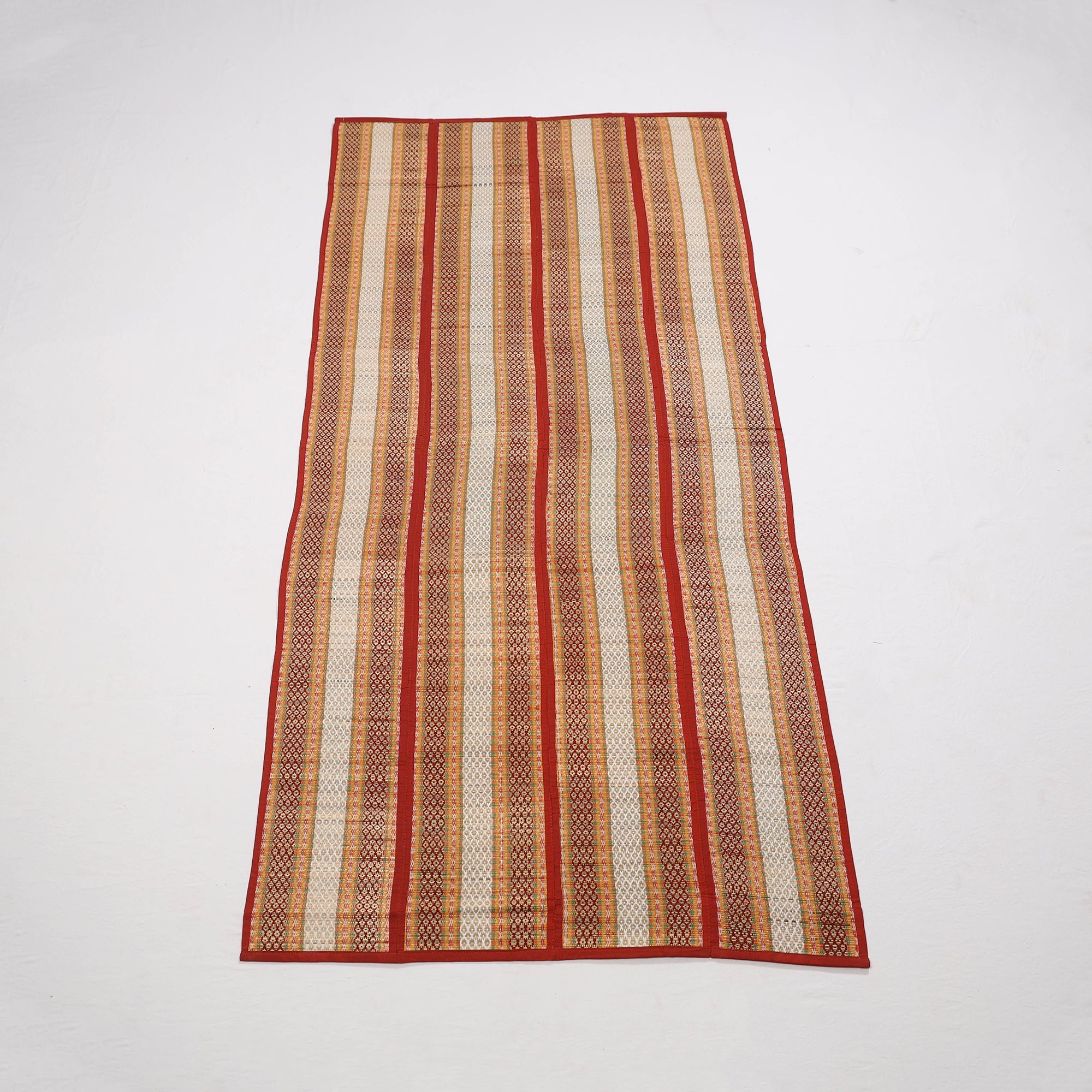 ITOKRI CRAFTS INITIATIVE Madur Grass 4 Fold Floor Mat of Midnapore 38