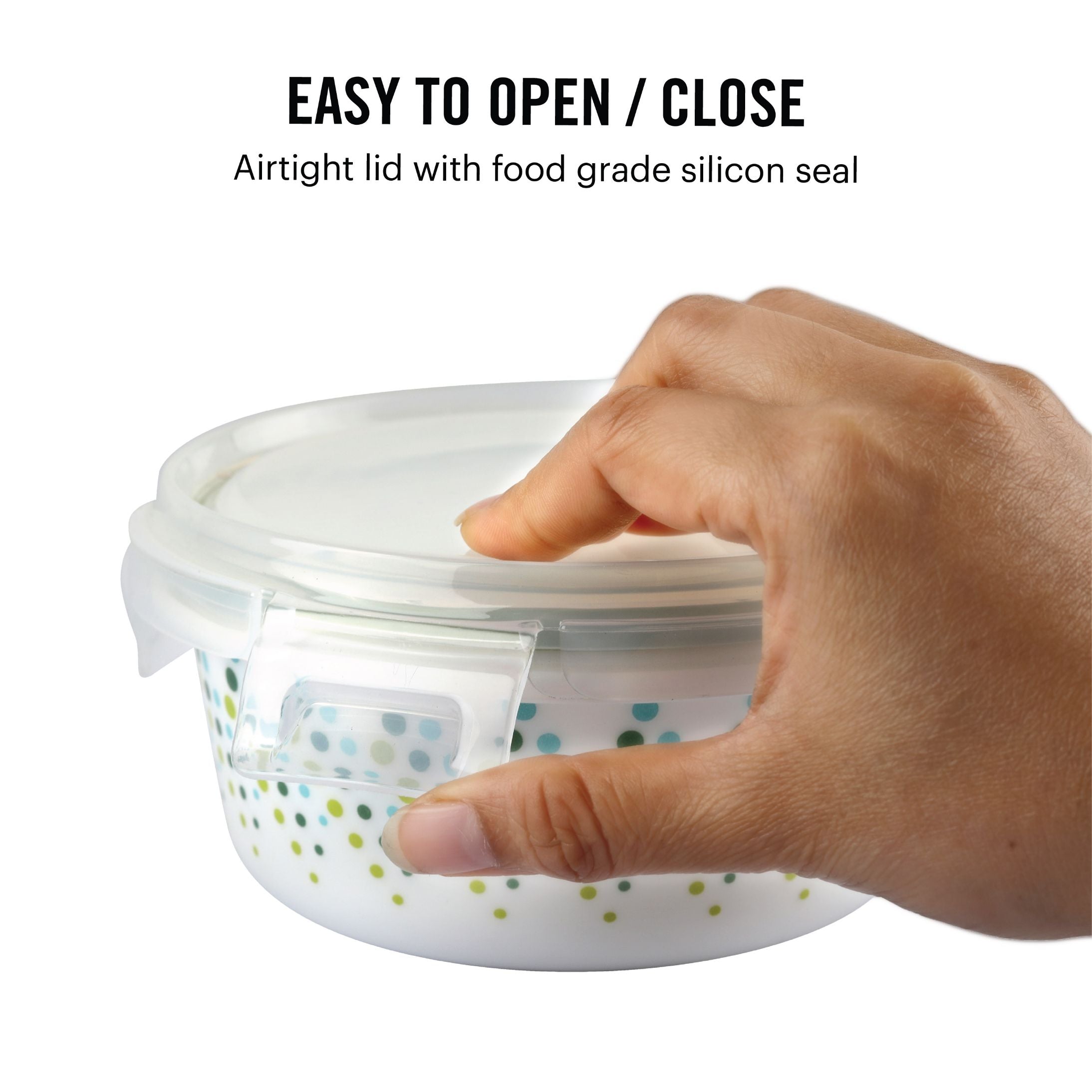 Cello Bubble Drop Opalware Lunch Box with Jacket - view 5