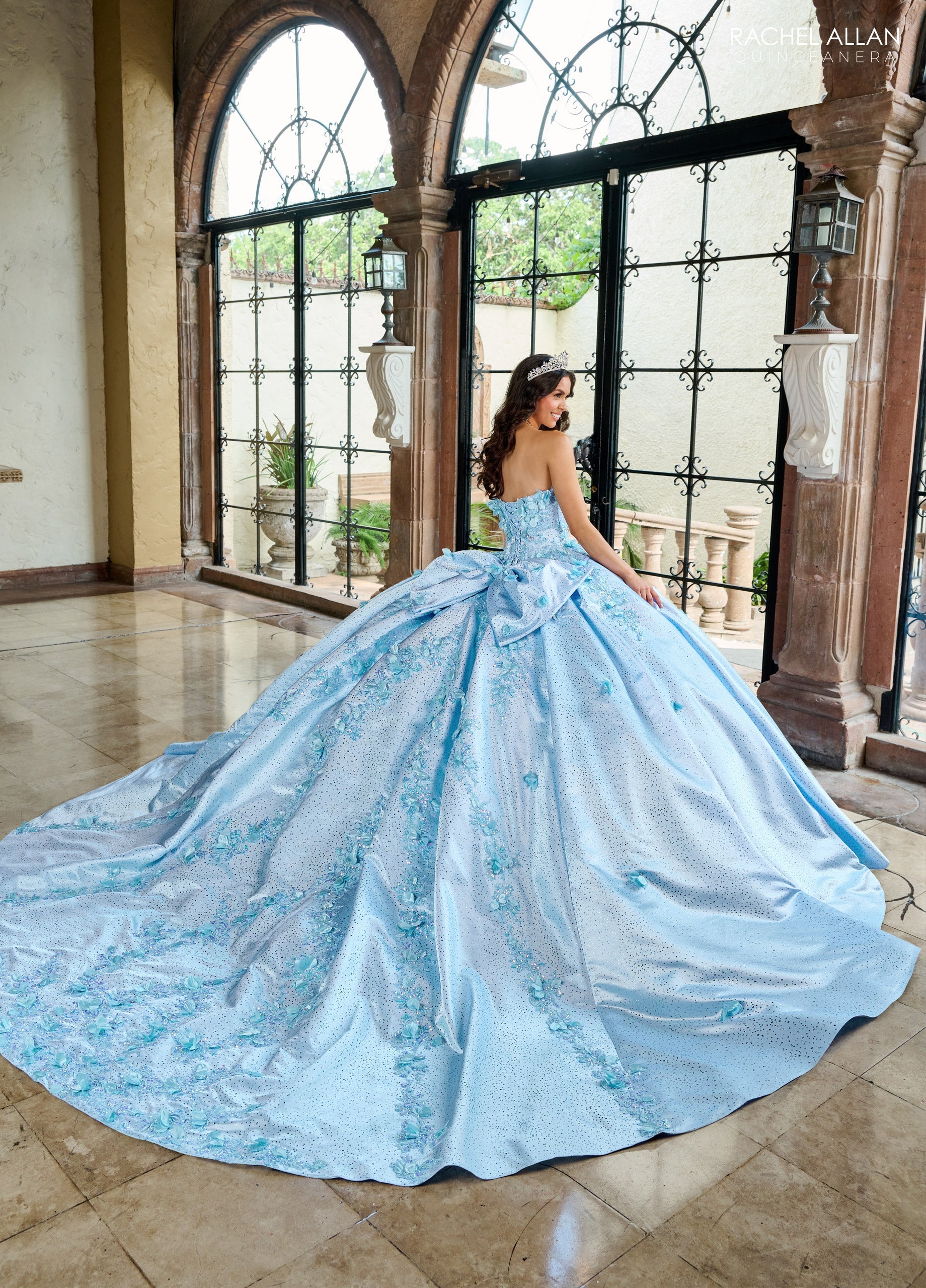 Mary's Bridal 3D Floral Sweetheart Quinceanera Dress by Rachel Allan RQ1157 - view 7