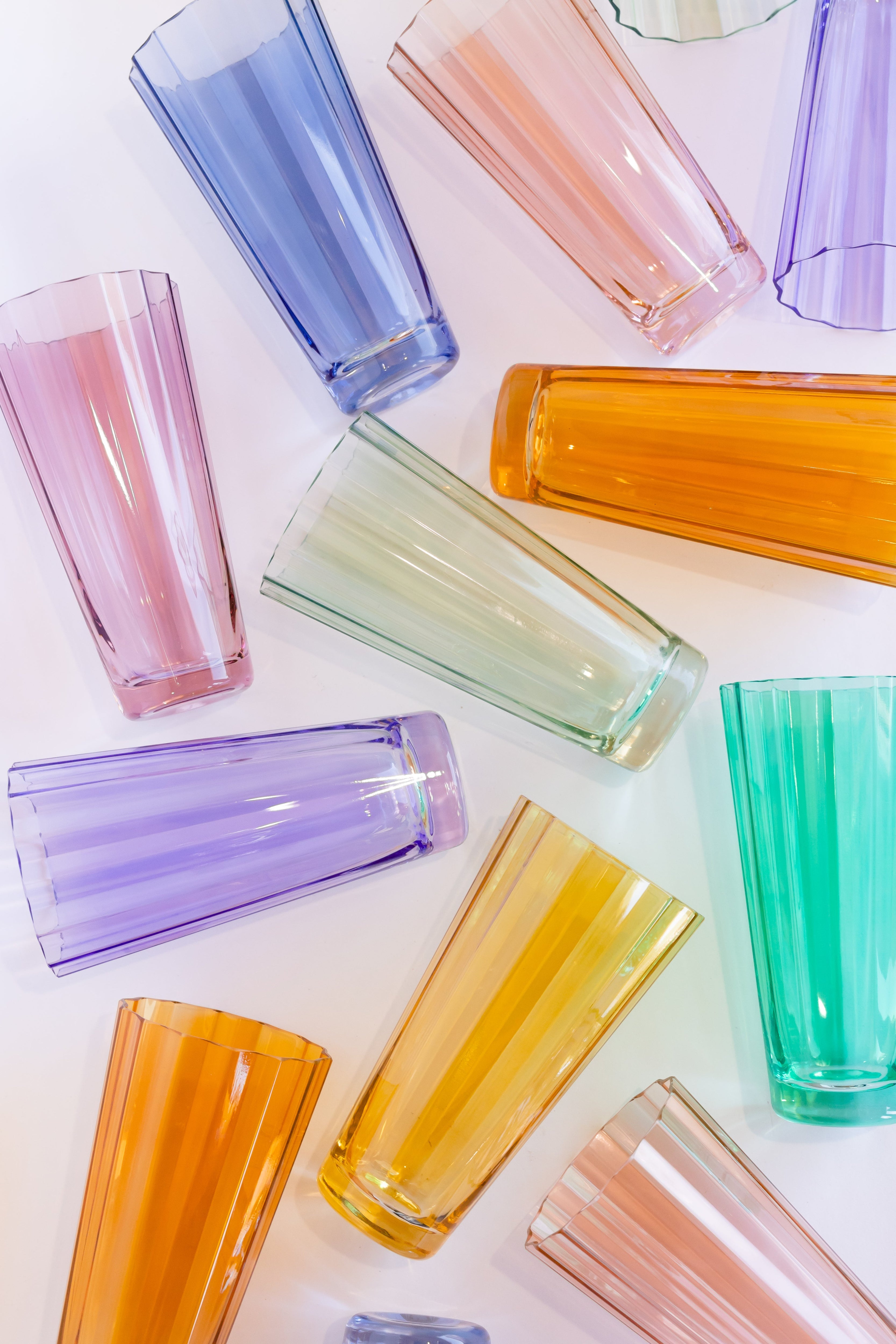 Estelle Colored Glass Estelle Colored Sunday High Balls - Set of 6 {Mystery Box} - view 2