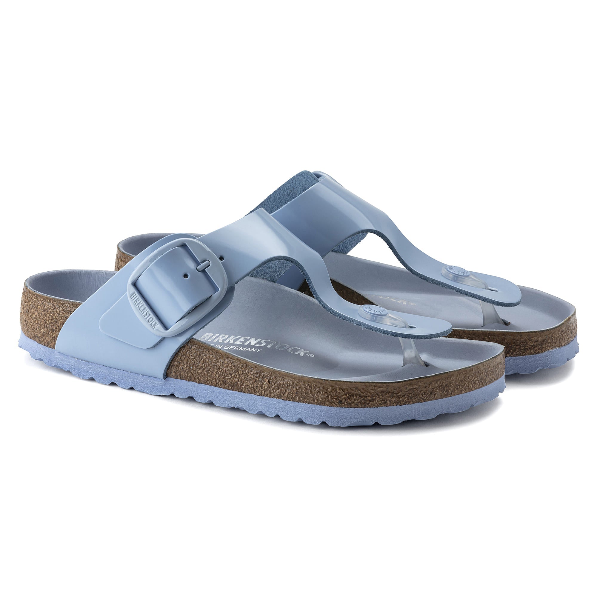 Birkenstock Gizeh Big Buckle Natural Leather Patent - view 3