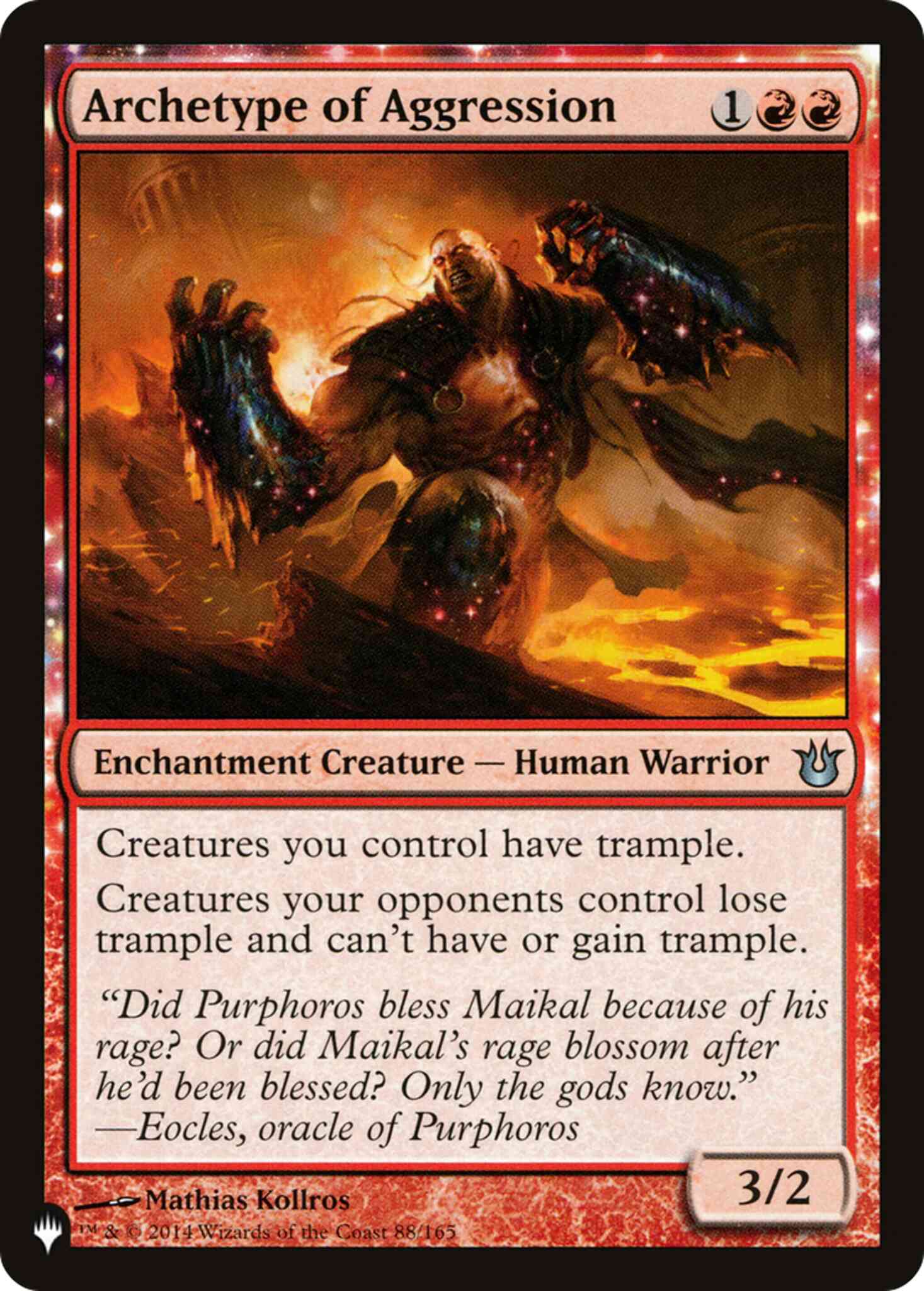 Magic Archetype of Aggression [BNG-88] [The List] [Non-Foil]