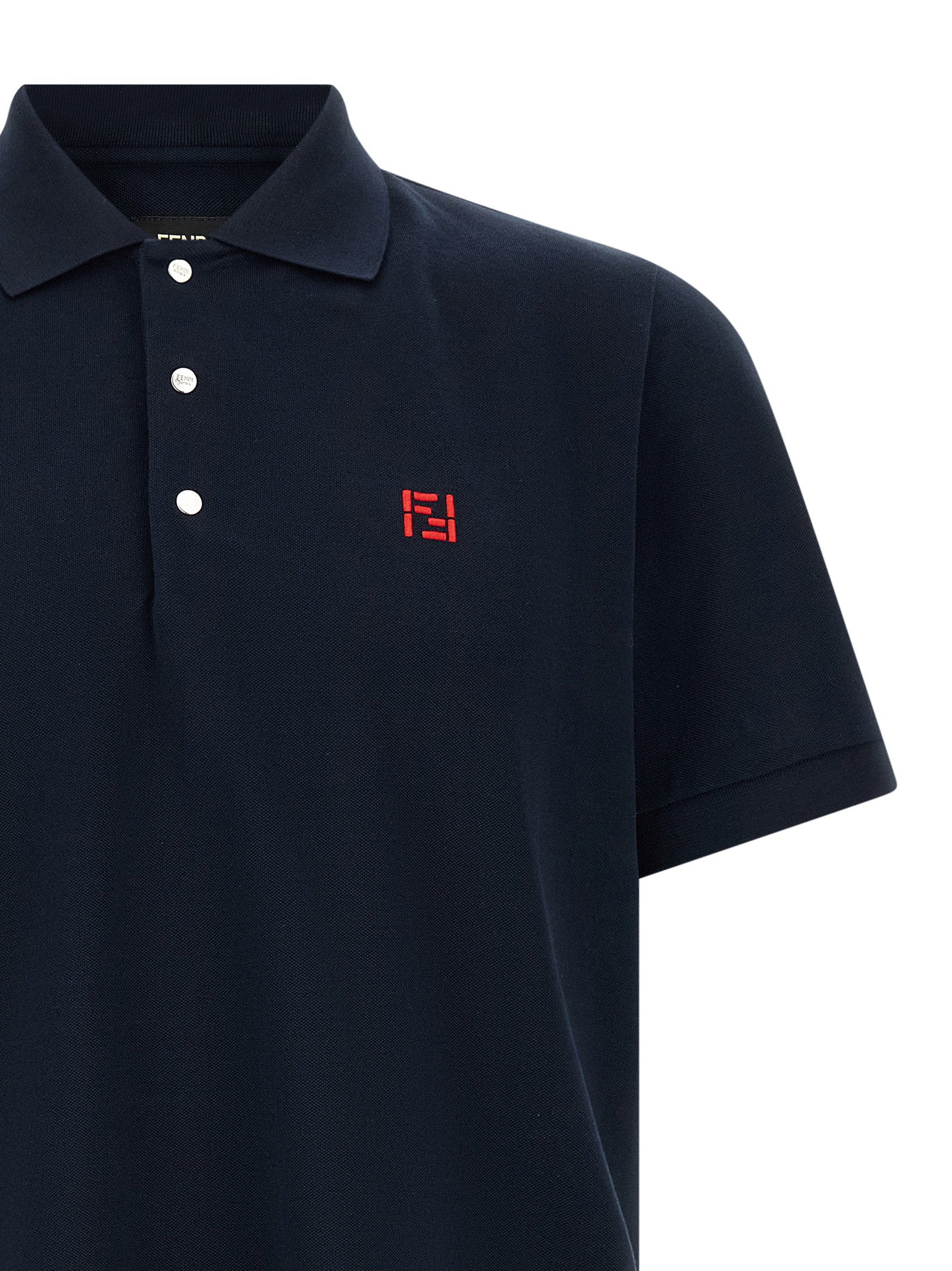 Fendi Ff Selleria Polo Shirt – 100% cotton - view 3