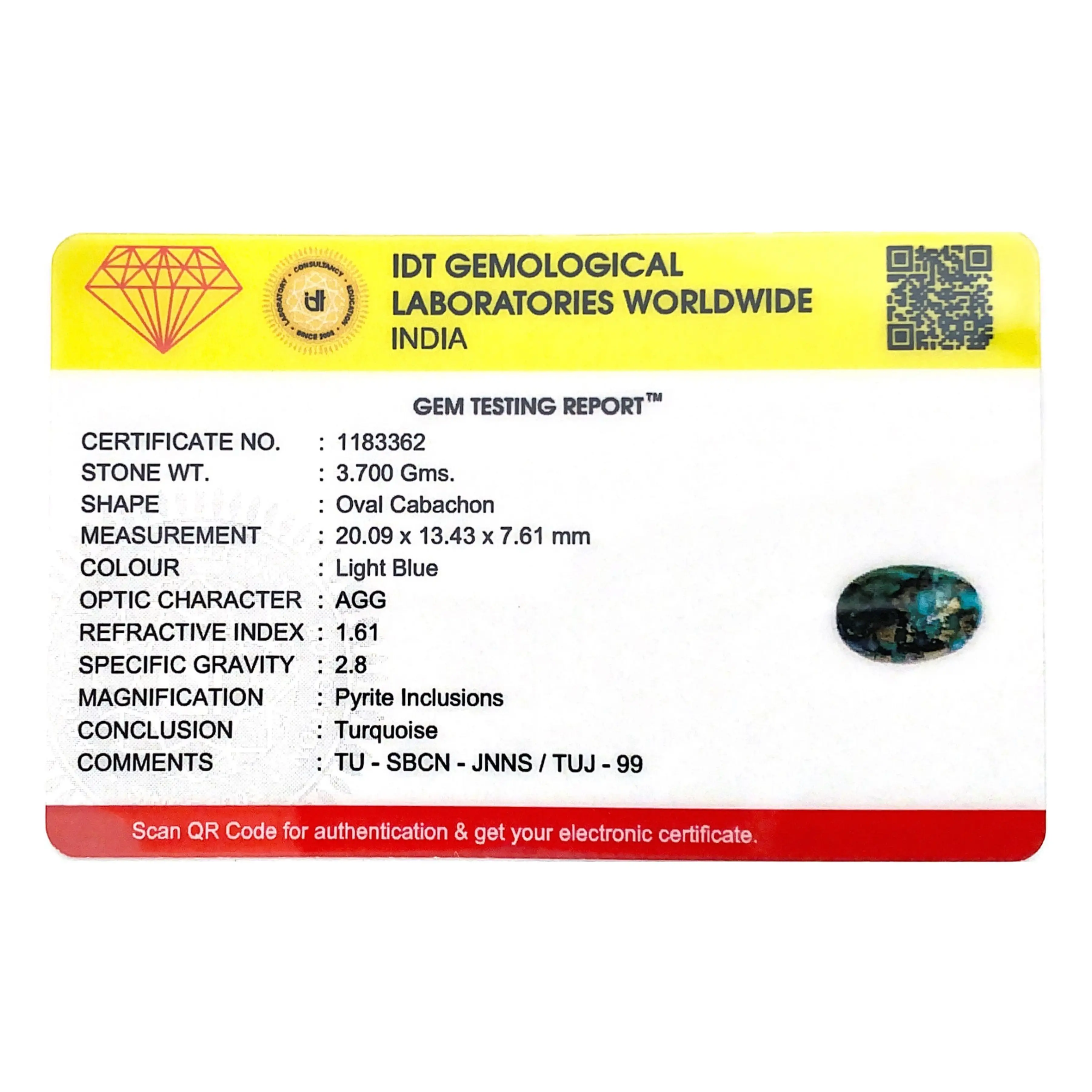 Pramogh Irani Firoza - 18.5 Carat - view 4