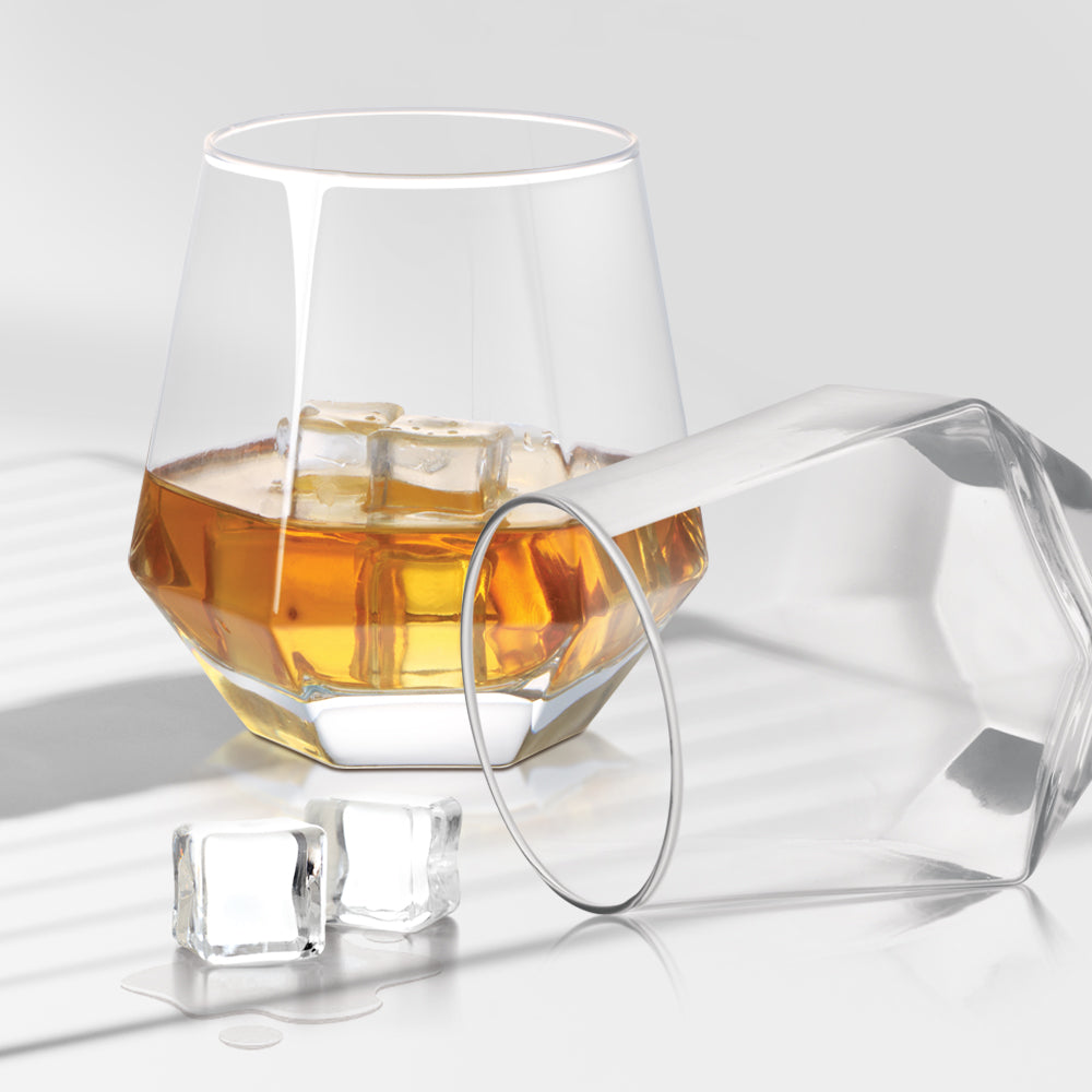 Treo by Milton Hexa On The Rocks 300 Glass Tumbler | Transparent | Set of 6 Pcs - view 2