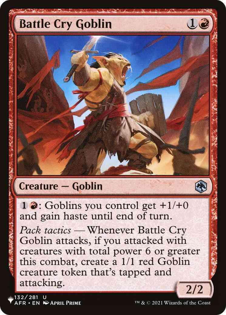 Magic Battle Cry Goblin [AFR-132] [The List] [Non-Foil]