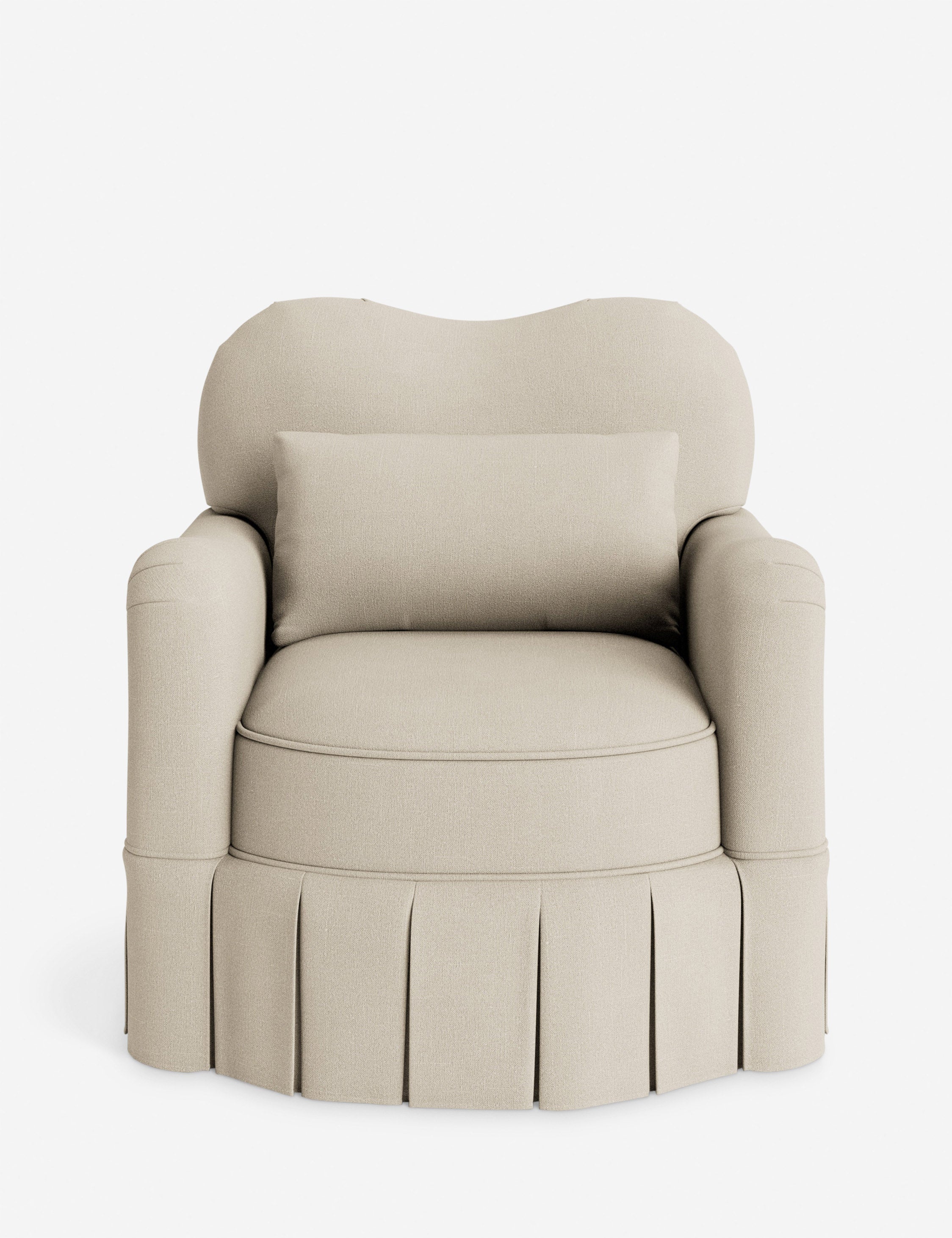 Lulu and Georgia Middleton Skirted Accent Chair by Ginny Macdonald - view 8