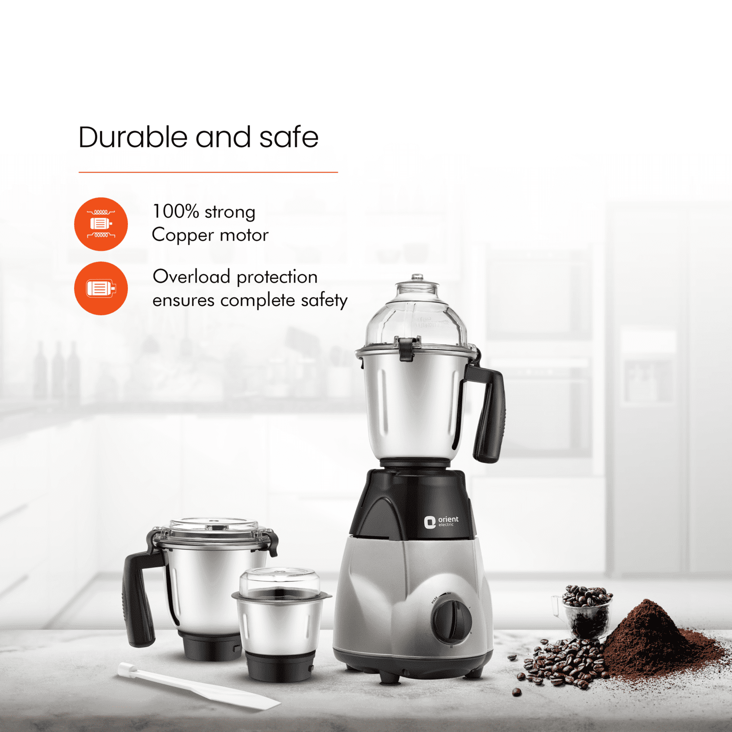 orientelectric Chef Special 3 JAR Mixer Grinder - view 2