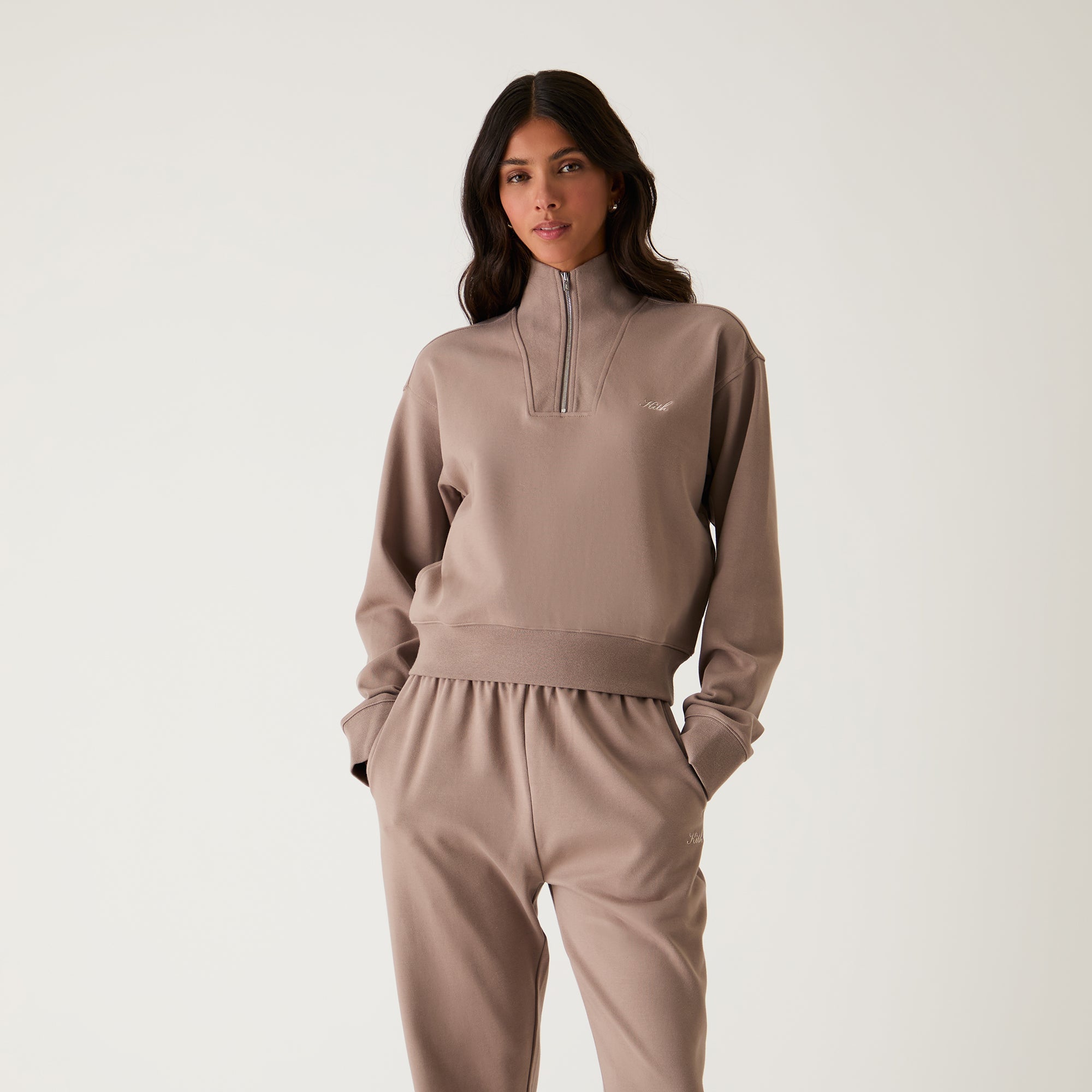 Kith Women Ryder Quarter Zip - Quicksand - view 2