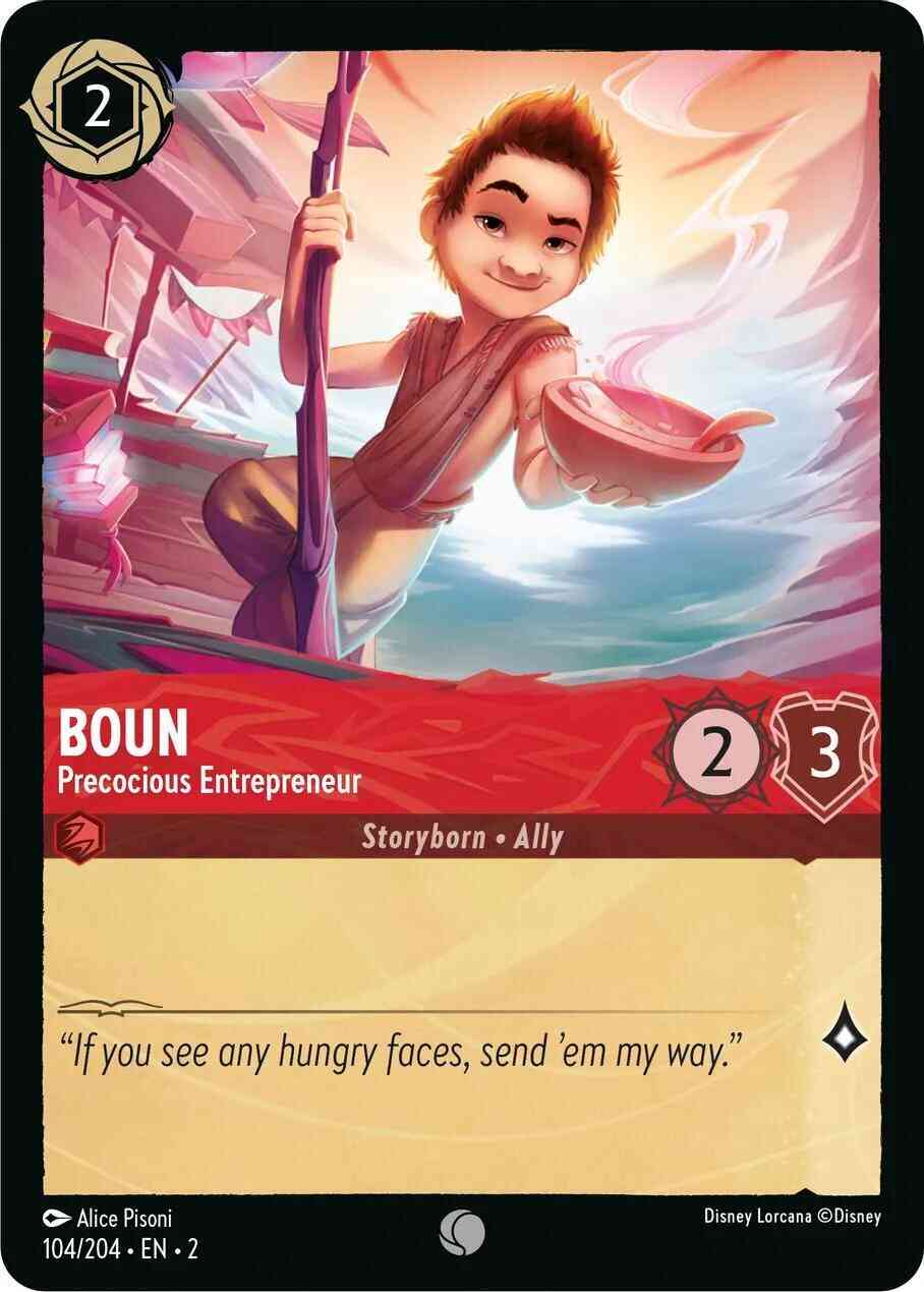 Lorcana Boun - Precocious Entrepreneur - 104/204 [Rise Of The Floodborn] [Non-Foil]