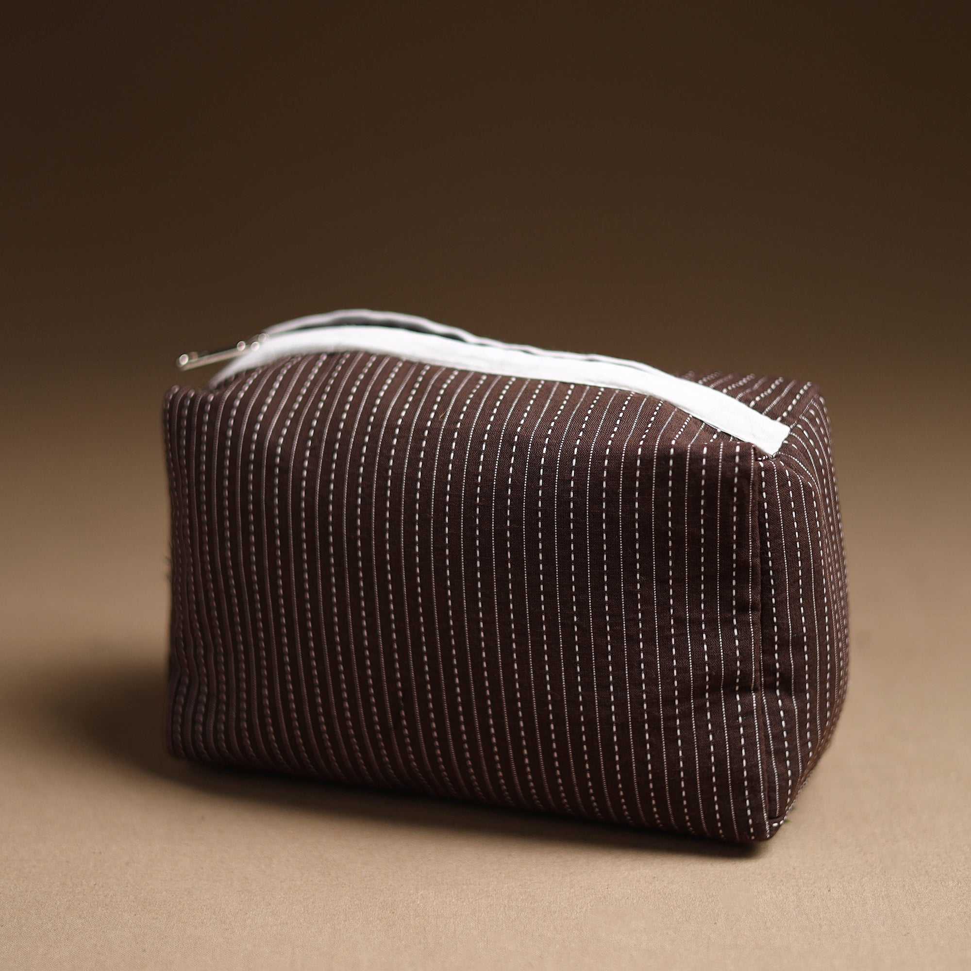 NOORI BAZAR Brown - Handmade Cotton Toiletry Pouch 19 - view 2