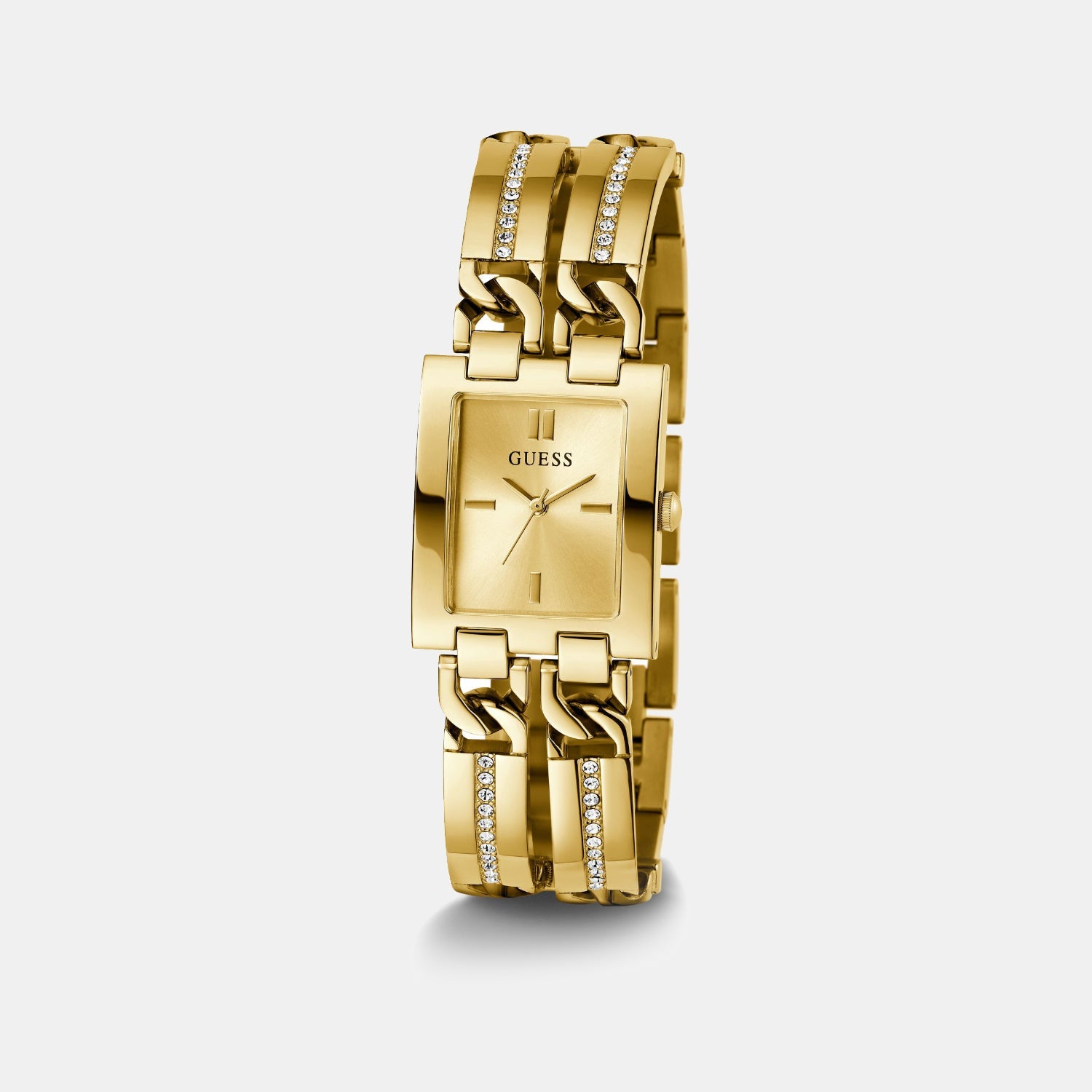 Guess Bejeweled Women Quartz Champagne Dial Analog Stainless Steel Watch GW0668L2 - view 2