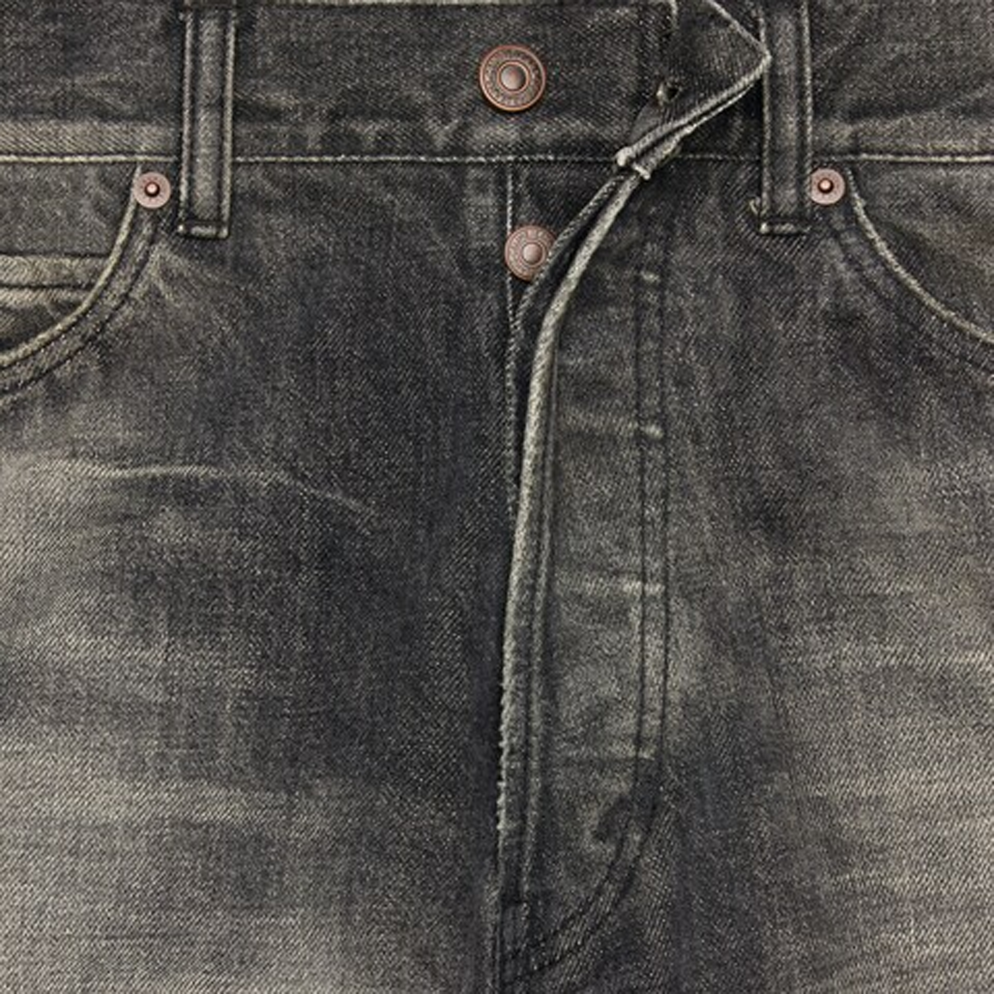 Celine Wesley Jeans in Black Paradiso Wash Denim - view 2