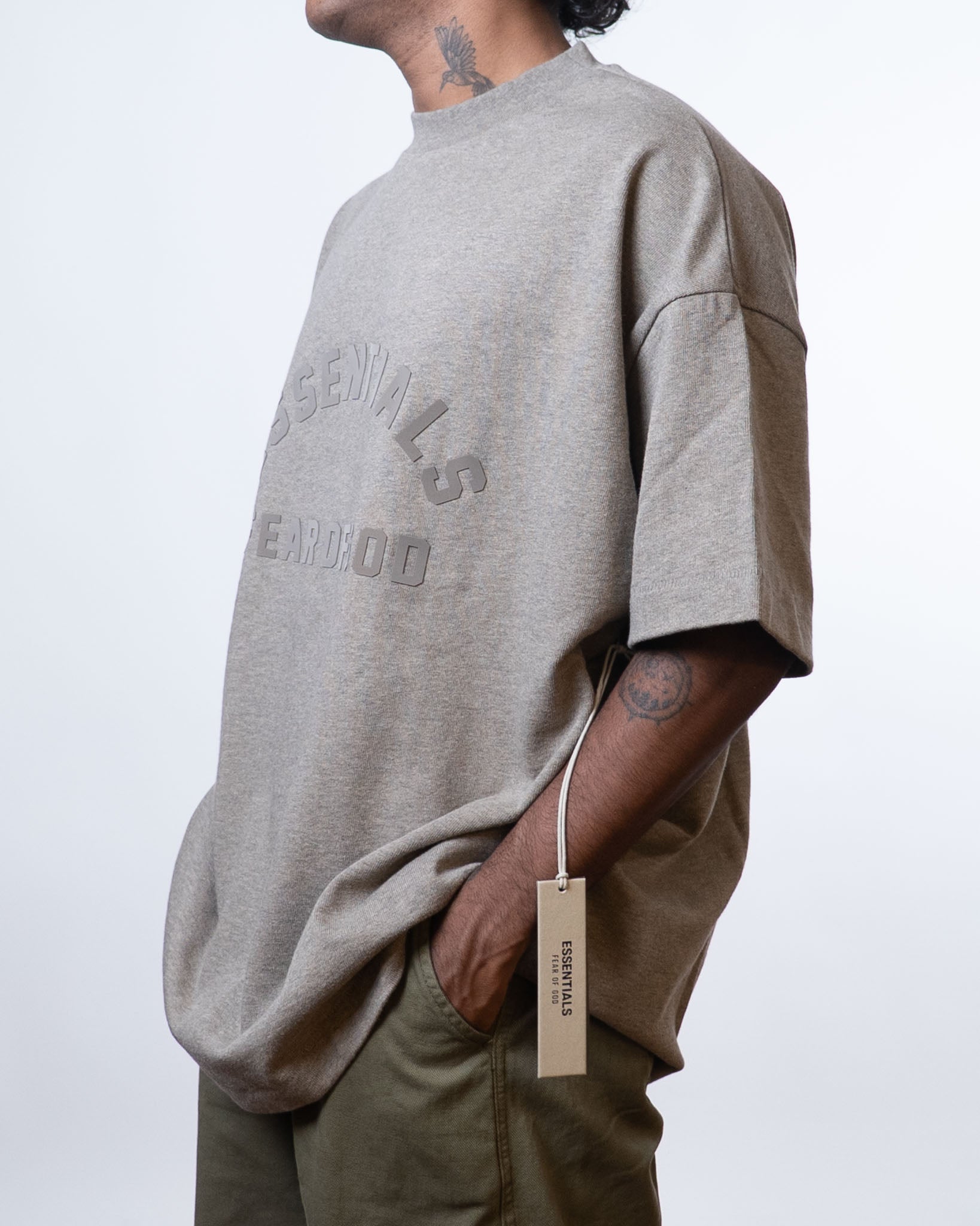 Fear of God Essentials Oatmeal crewneck T-shirt - view 2