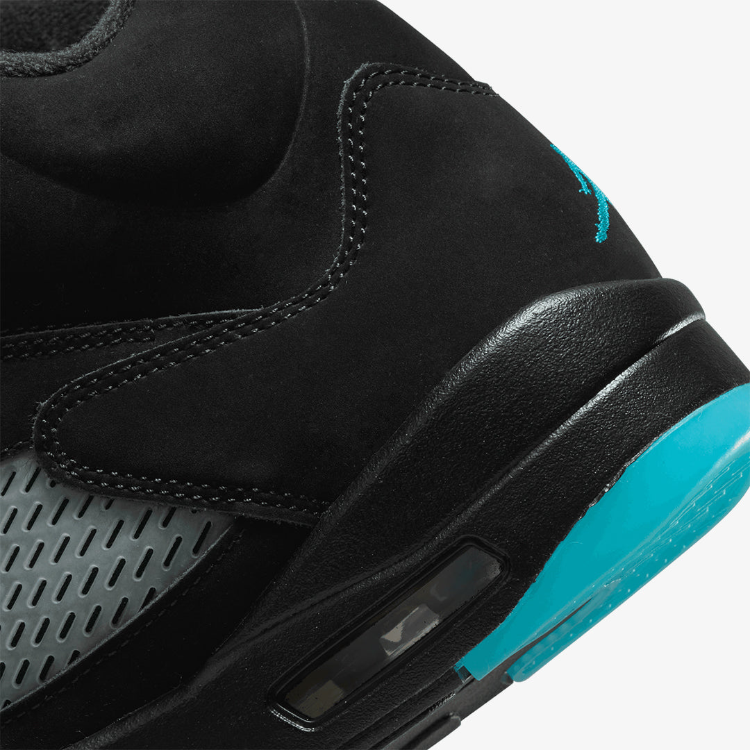 Jordan | AIR JORDAN 5 RETRO { BLACK/AQUATONE-TAXI - view 4