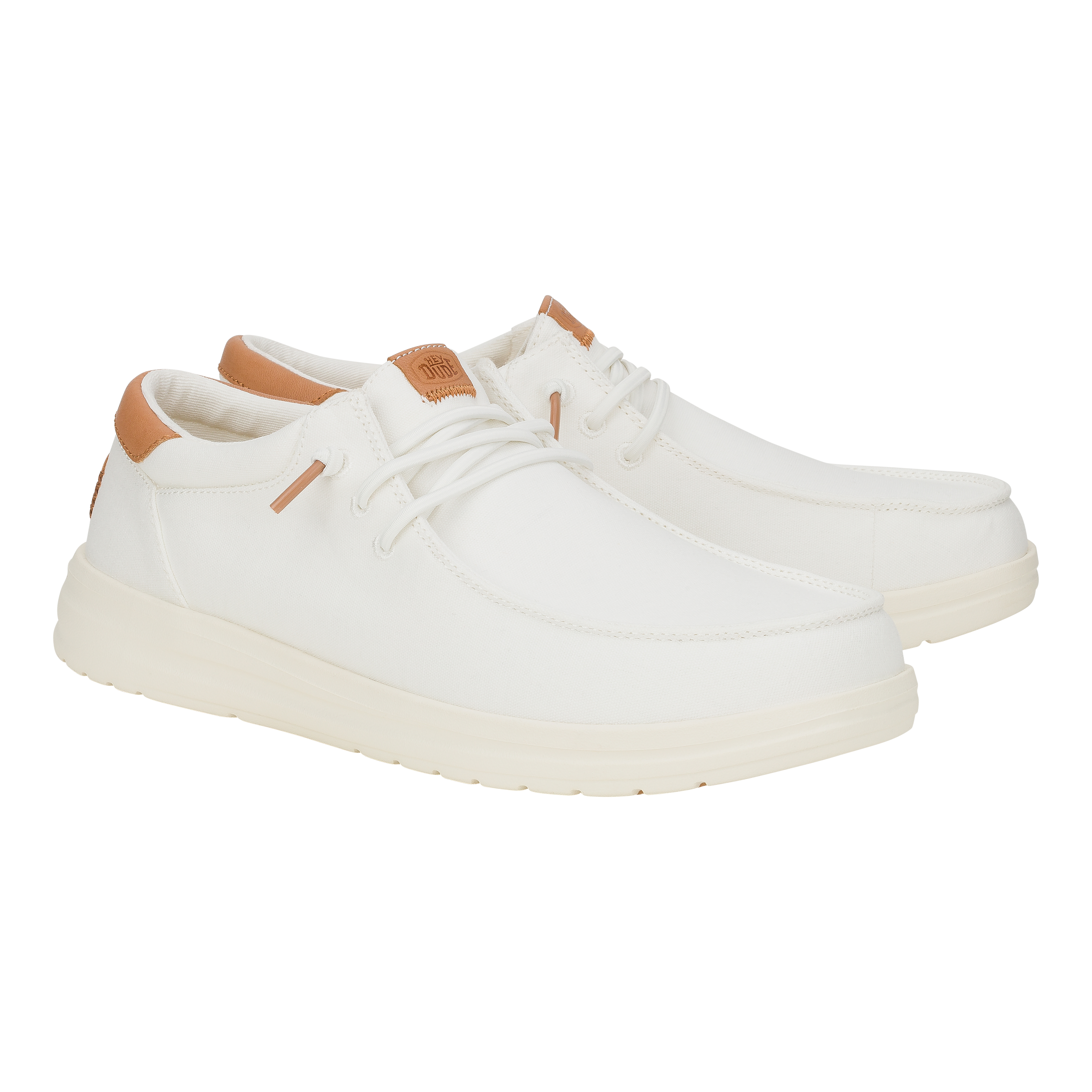 HEYDUDE shoes Paul Canvas - White – Men's - view 2