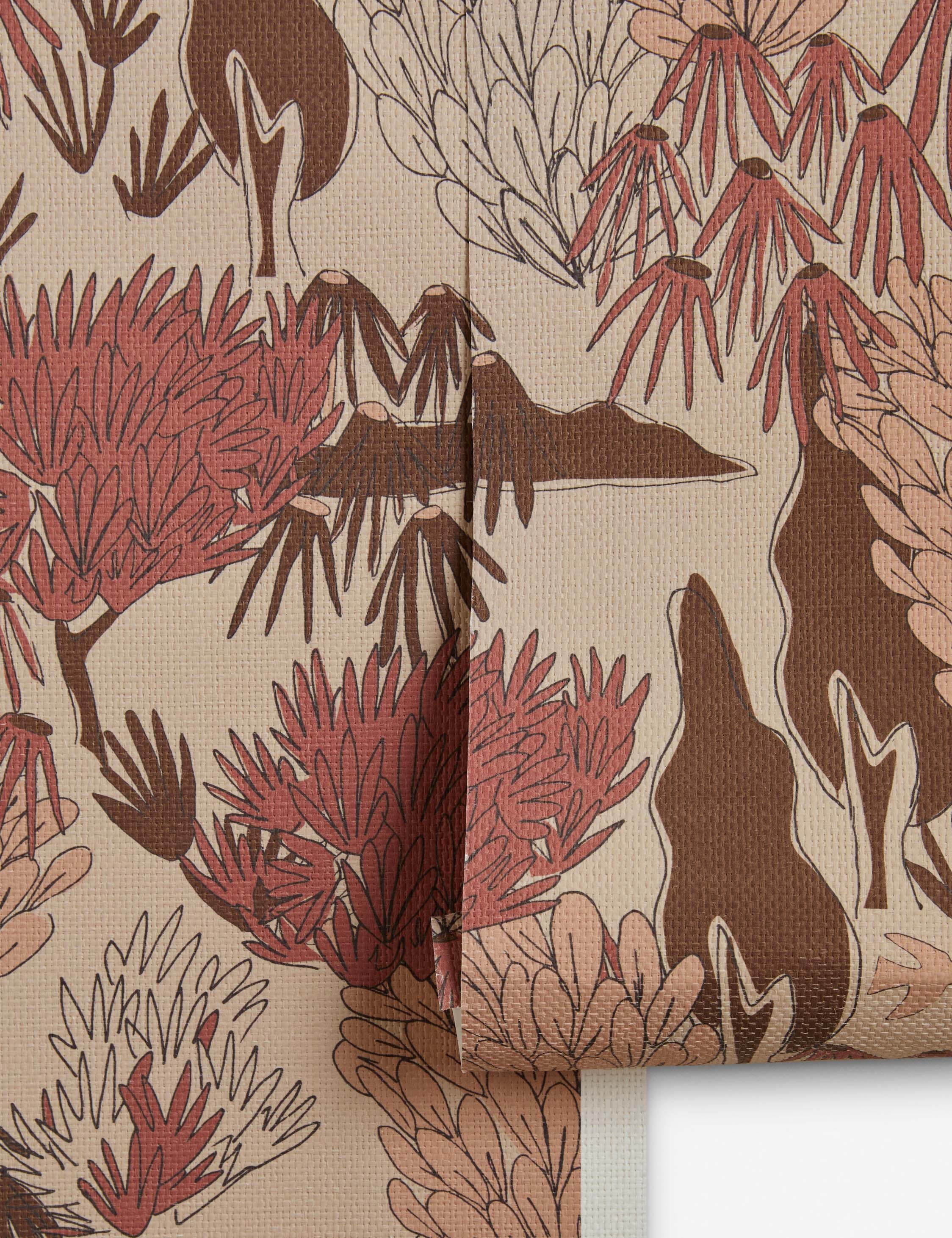 Lulu and Georgia Garden Walk Paperweave Wallpaper by Sarah Sherman Samuel - view 2