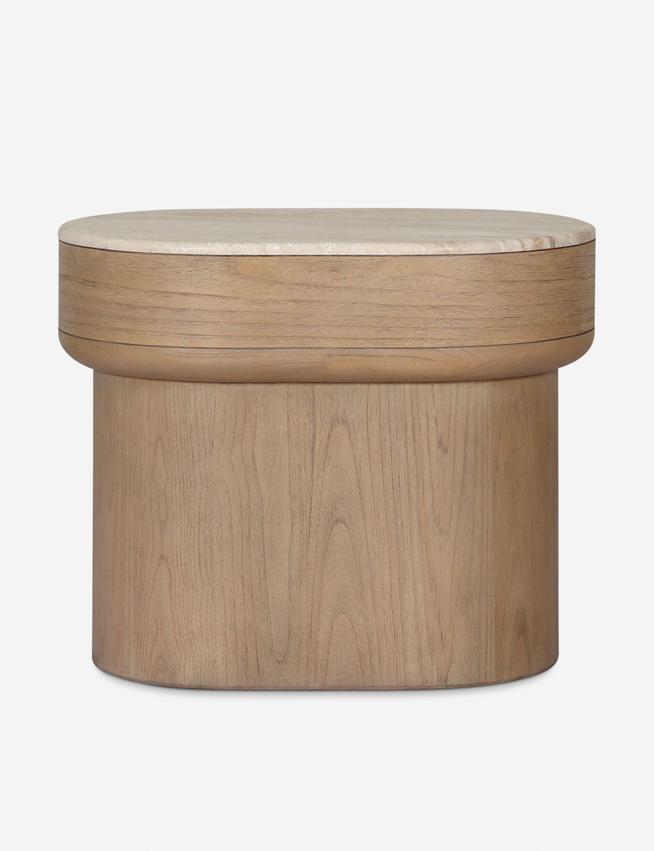 Lulu and Georgia Ligia Nightstand – Sand Marble - view 6