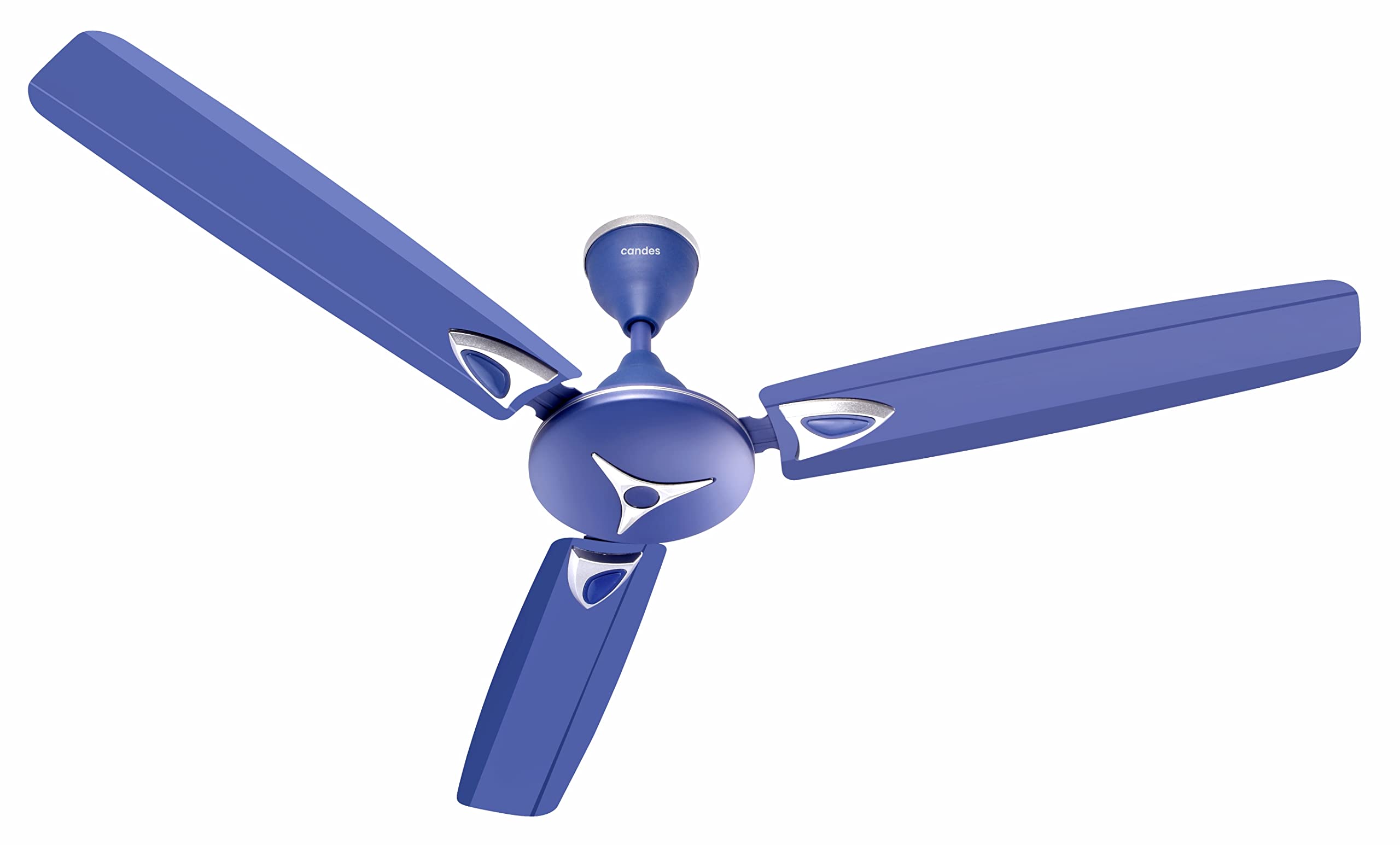 Candes Star Ceiling Fans for Home 1200mm / 48 inch | BEE 3 Star Rated, Noiseless & Energy Efficient, High Air Delivery | 1+1 Years Warranty | Silver B