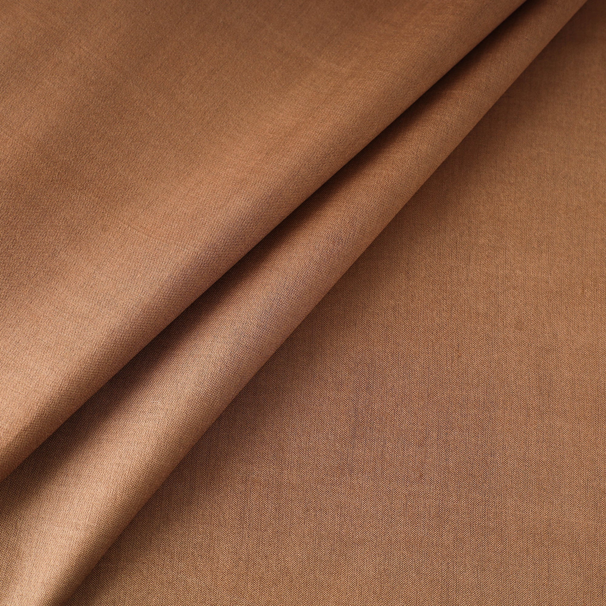 ITOKRI CRAFTS INITIATIVE Brown - Handloom Tussar Silk Cotton Fabric from Vidarbha 14 - view 2