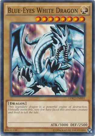 Yu-Gi-Oh! Blue-Eyes White Dragon (LOB art) - LDK2-ENK01 - Common - 1st Edition
