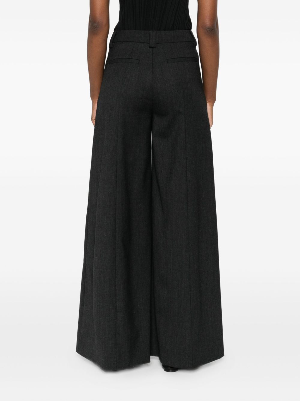 THE LATEST Thelatest Alma wool blend wide-leg trousers - view 2