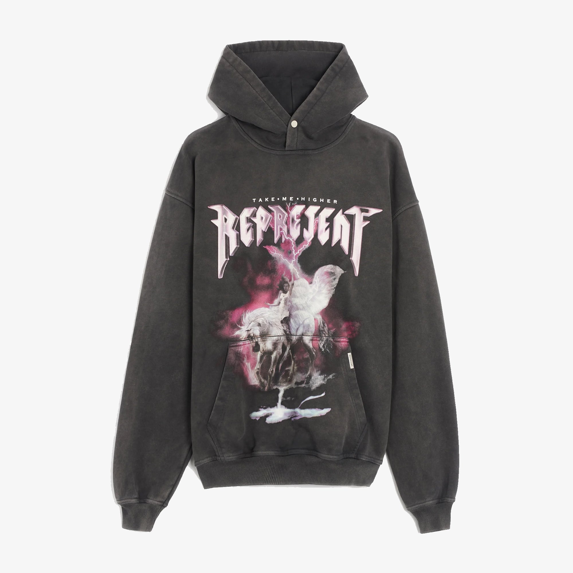 Represent | TAKE ME HIGHER HOODIE { VINTAGE GREY