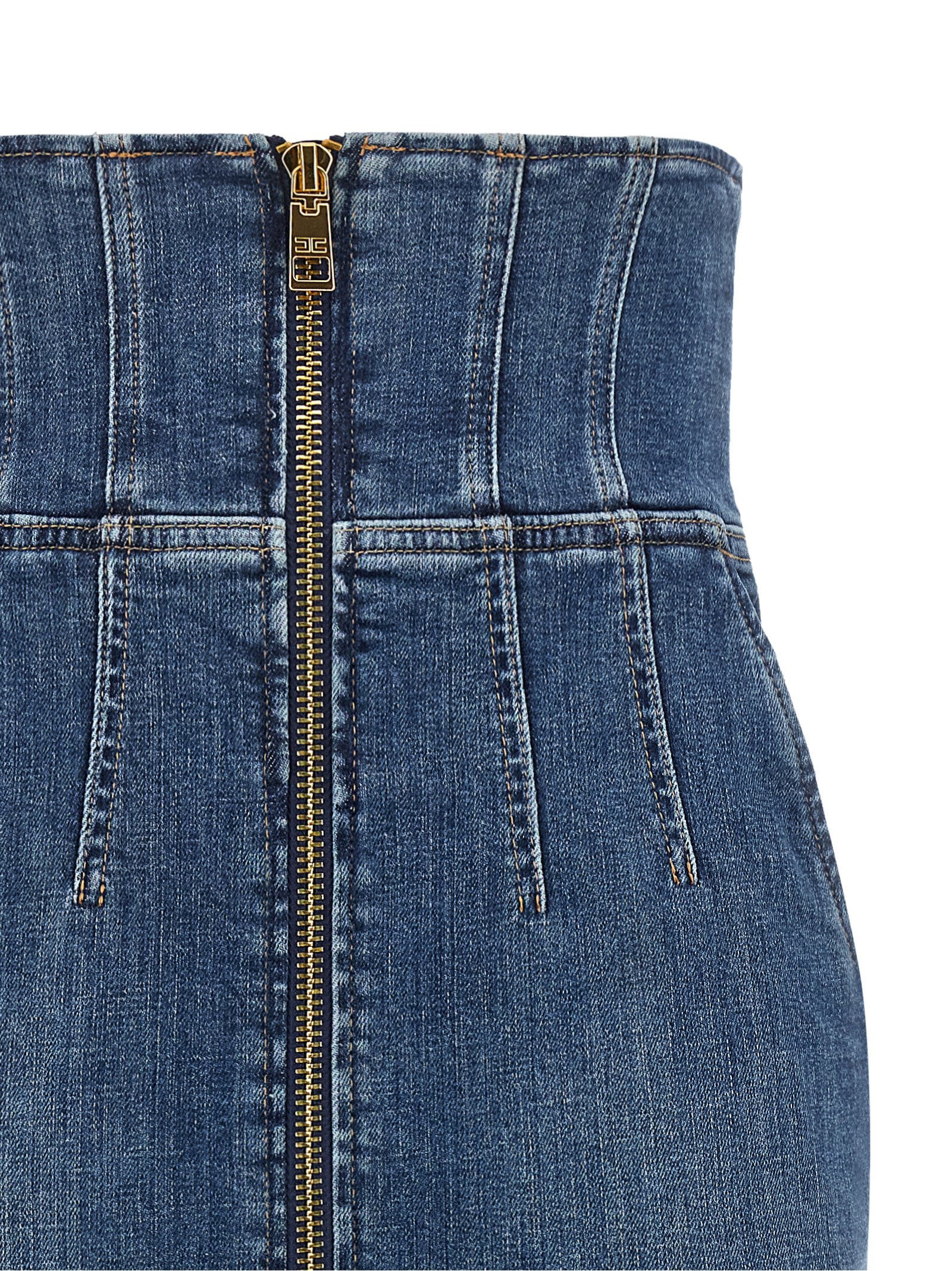 Elisabetta Franchi Denim Skirt – 97% cotton, 3% elastane - view 3
