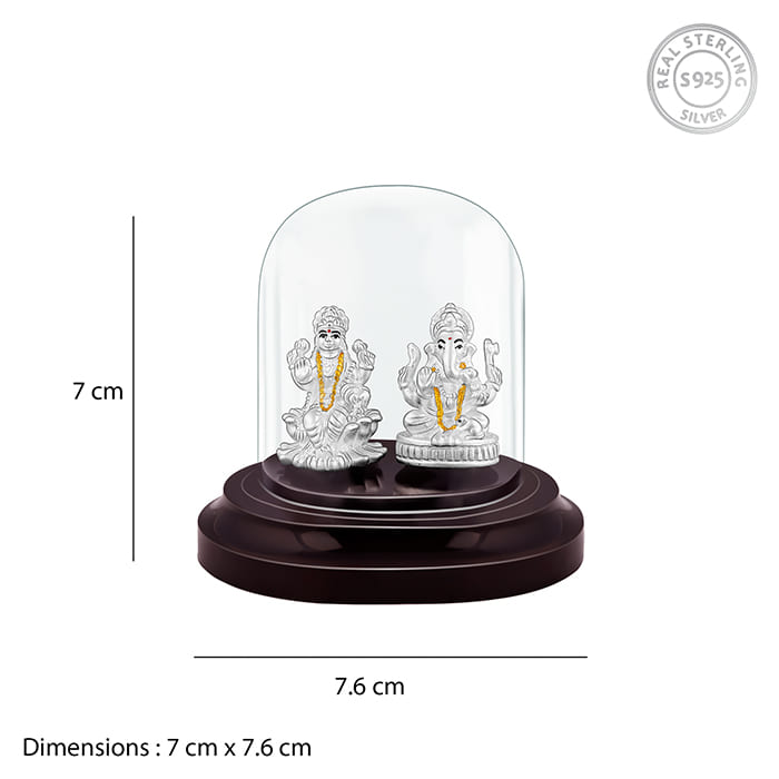 GIVA Jewellery Silver Lakshmi and Ganesha Idol - view 5
