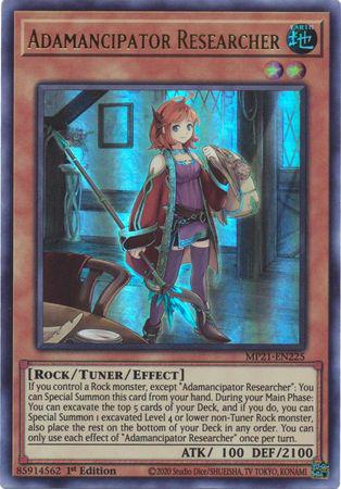 Yu-Gi-Oh! Adamancipator Researcher - MP21-EN225 - Ultra Rare - 1st Edition