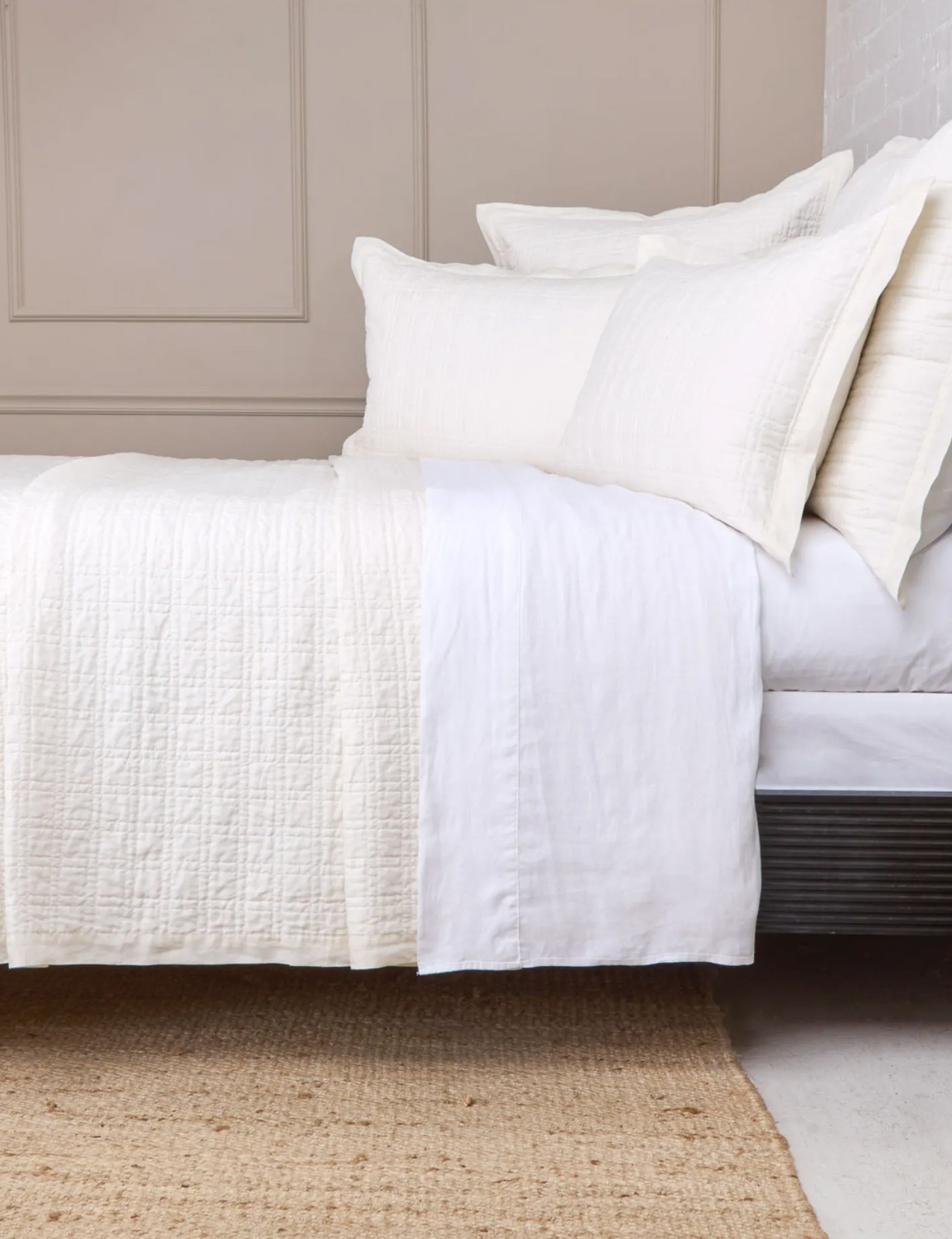 Lulu and Georgia Owen Linen Cotton Coverlet by Pom Pom at Home - view 5