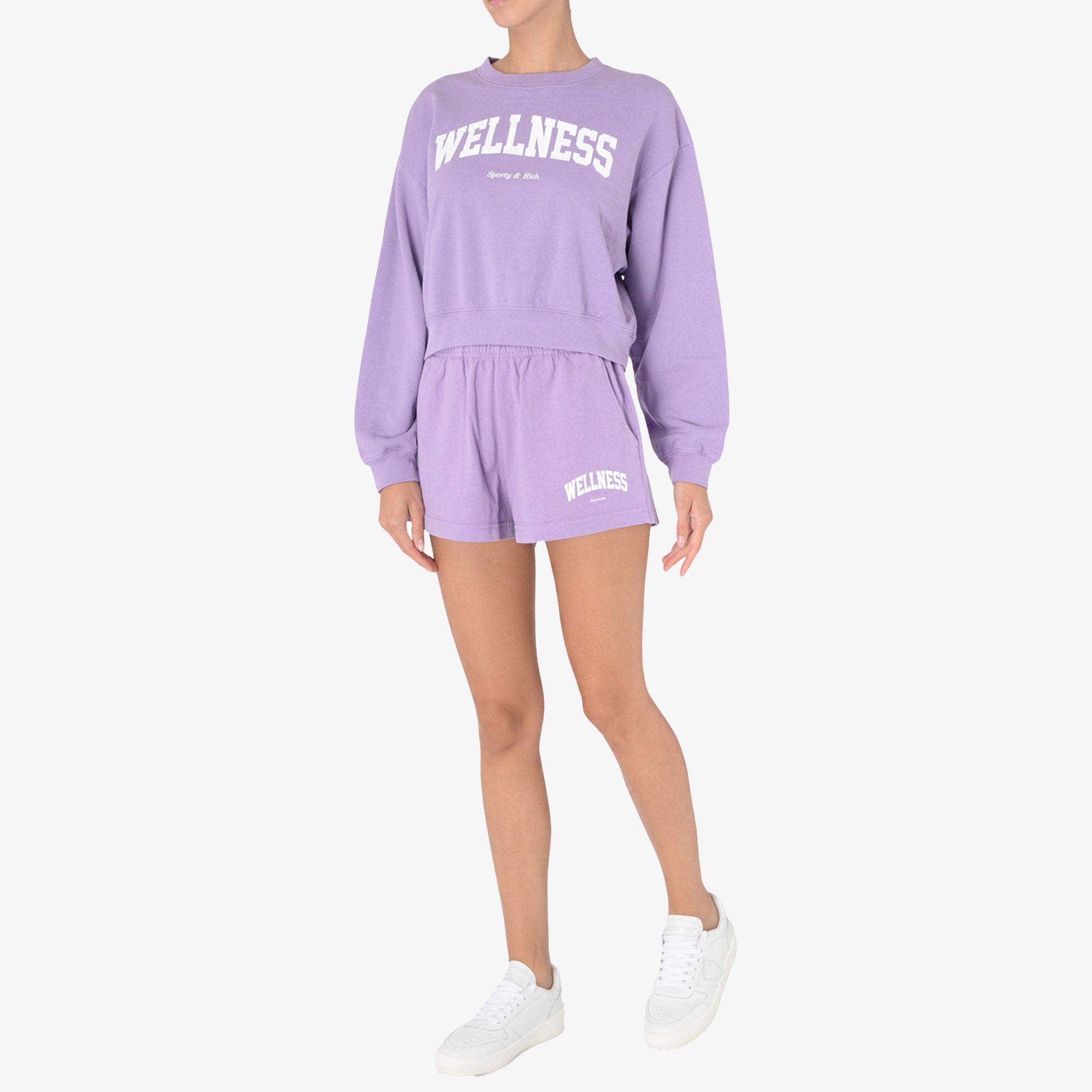 Sporty & Rich | Wellness Ivy Disco Short { Violet/white - view 8