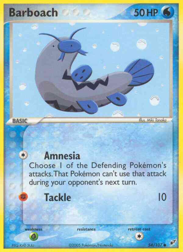 Common ex8-54 reverse – Pokémon Barboach - 54/107 - Common [ex8-54] [Reverse Holo]