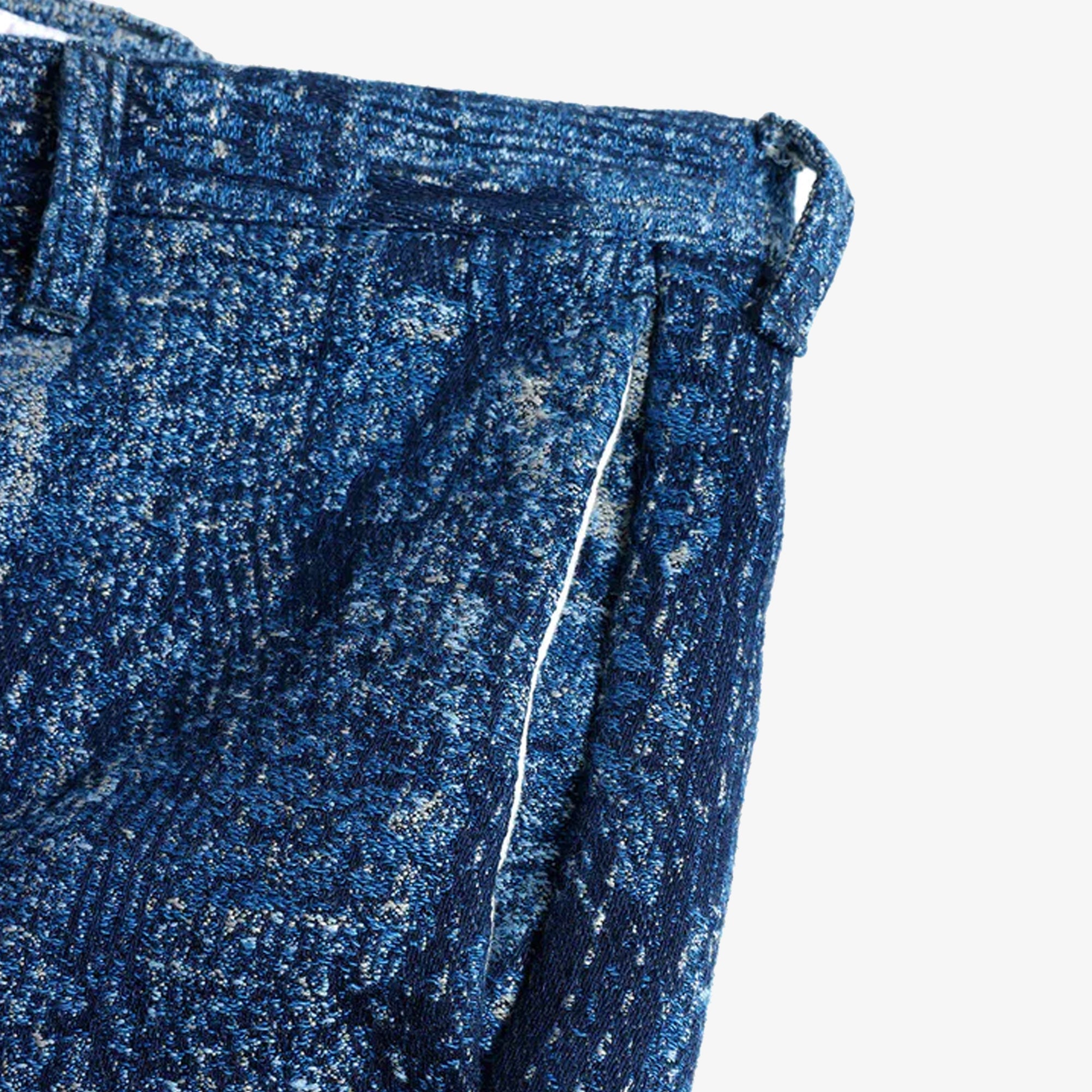 Fdmtl | Jacquard Boro Pants Rinse - Boro { Indigo - view 7