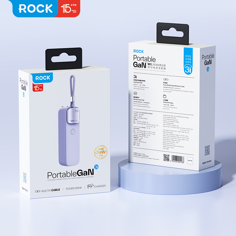 Million Cases ROCK 30W SwiftCharge Mini Power Hub 5000mAh Power Bank - view 7