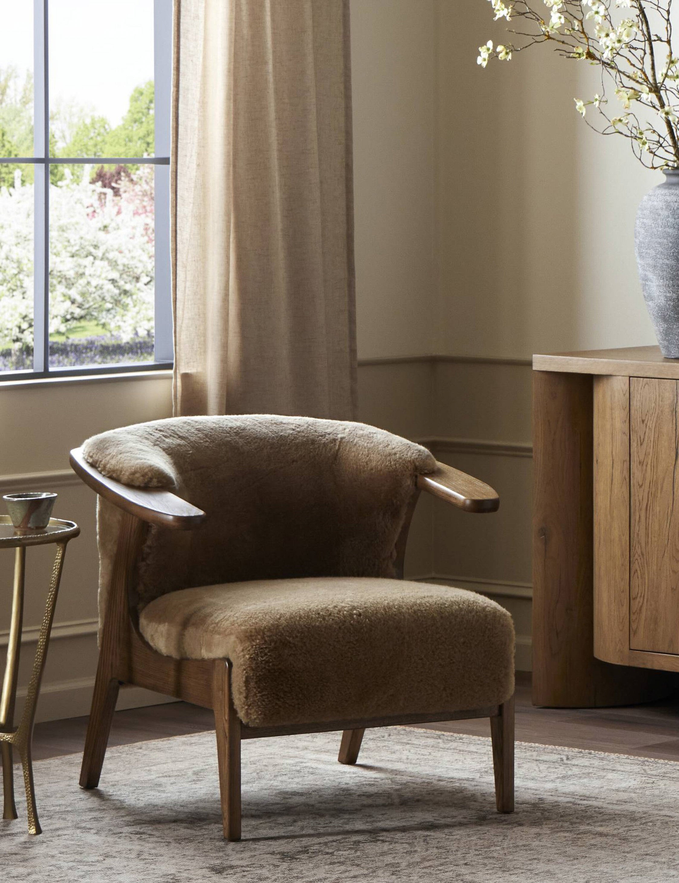 Lulu and Georgia Rebekah Accent Chair – Tan - view 2