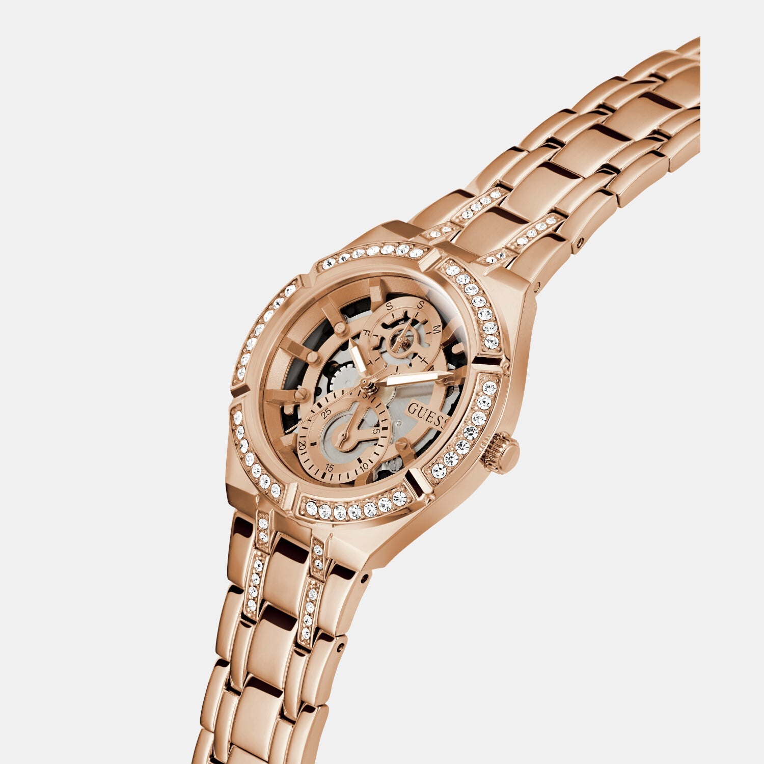 Guess Allara Women Quartz Rose Gold Dial Analog Stainless Steel Watch GW0604L3 - view 4