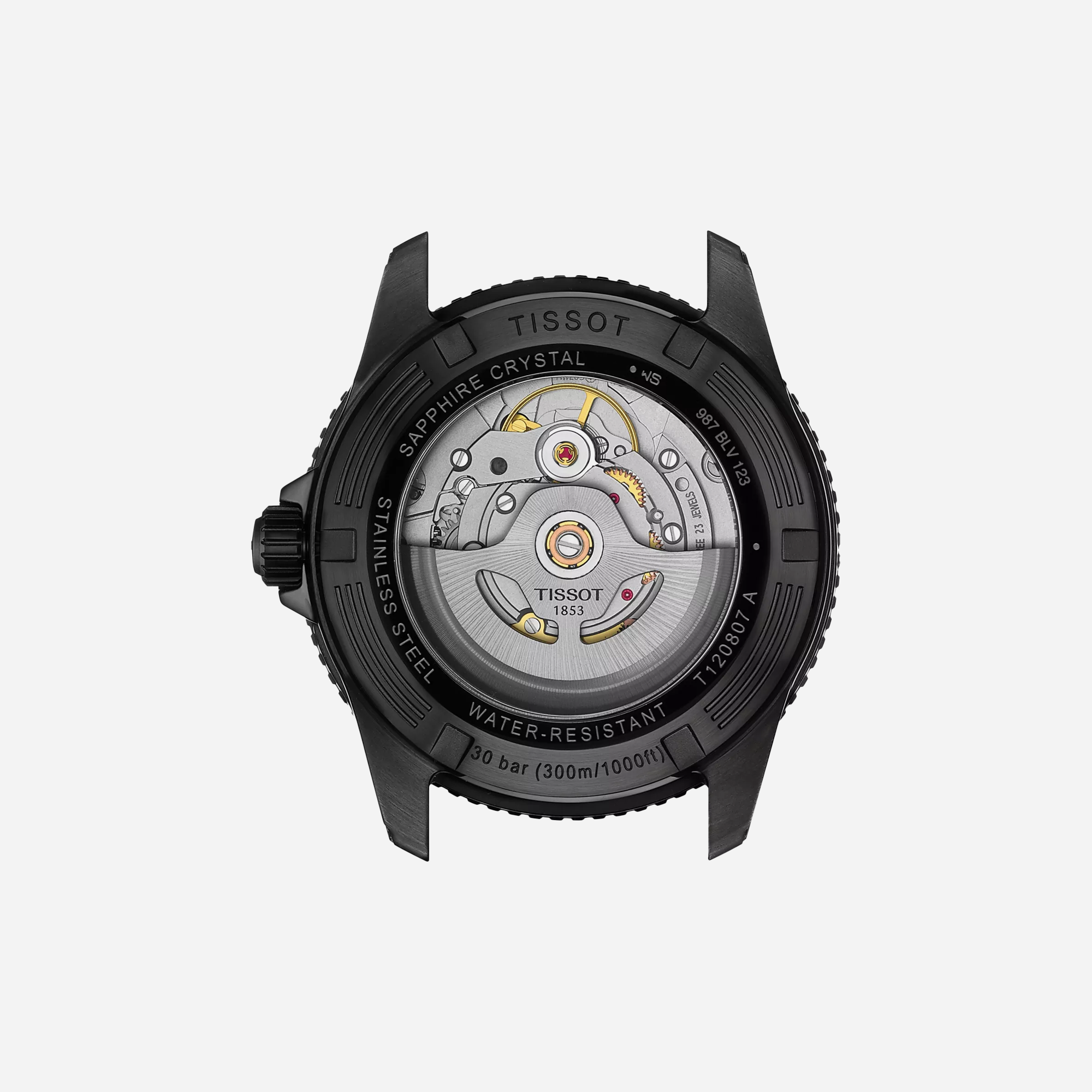 Tissot Seastar 1000 Powermatic 80 Graded Blue Dial Black Rubber Strap 40mm - view 2
