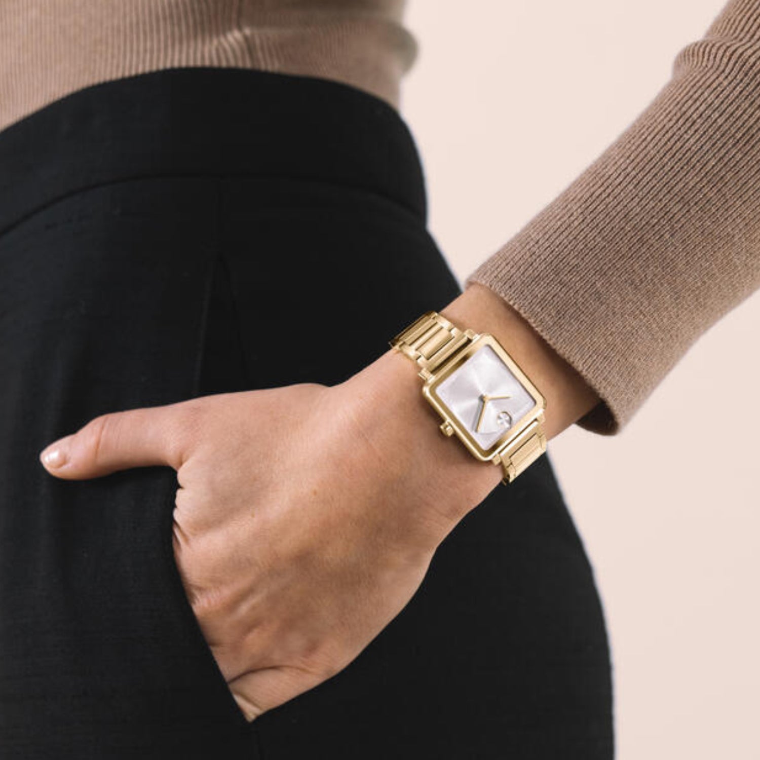 Movado Bold Women Quartz Rose Gold Dial Analog Stainless Steel Watch 3601163 - view 4