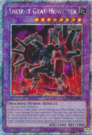 Yu-Gi-Oh! Ancient Gear Howitzer - RA03-EN035 - Platinum Secret Rare - 1st Edition